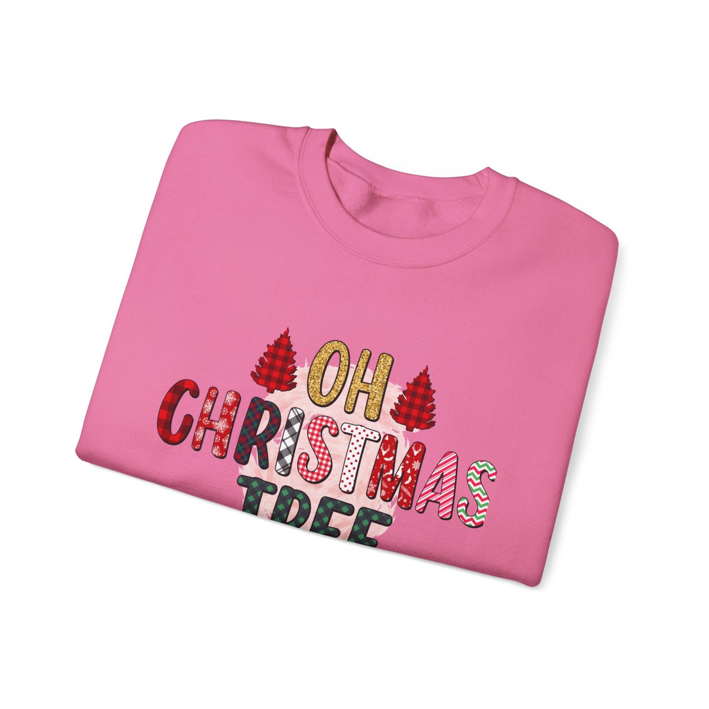 Christmas Tree Design Unisex Crewneck Sweatshirt