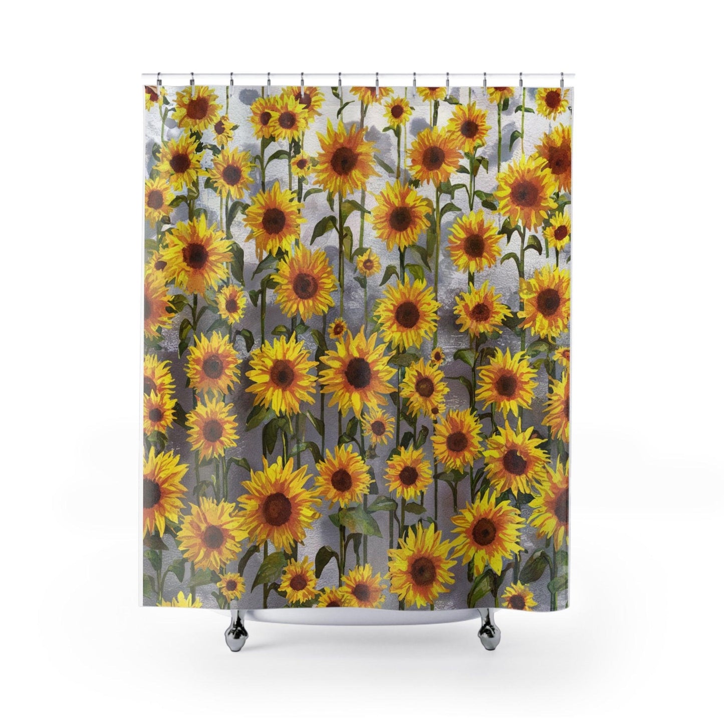 "Cortina de ducha de girasol" | "Colección Girasol"