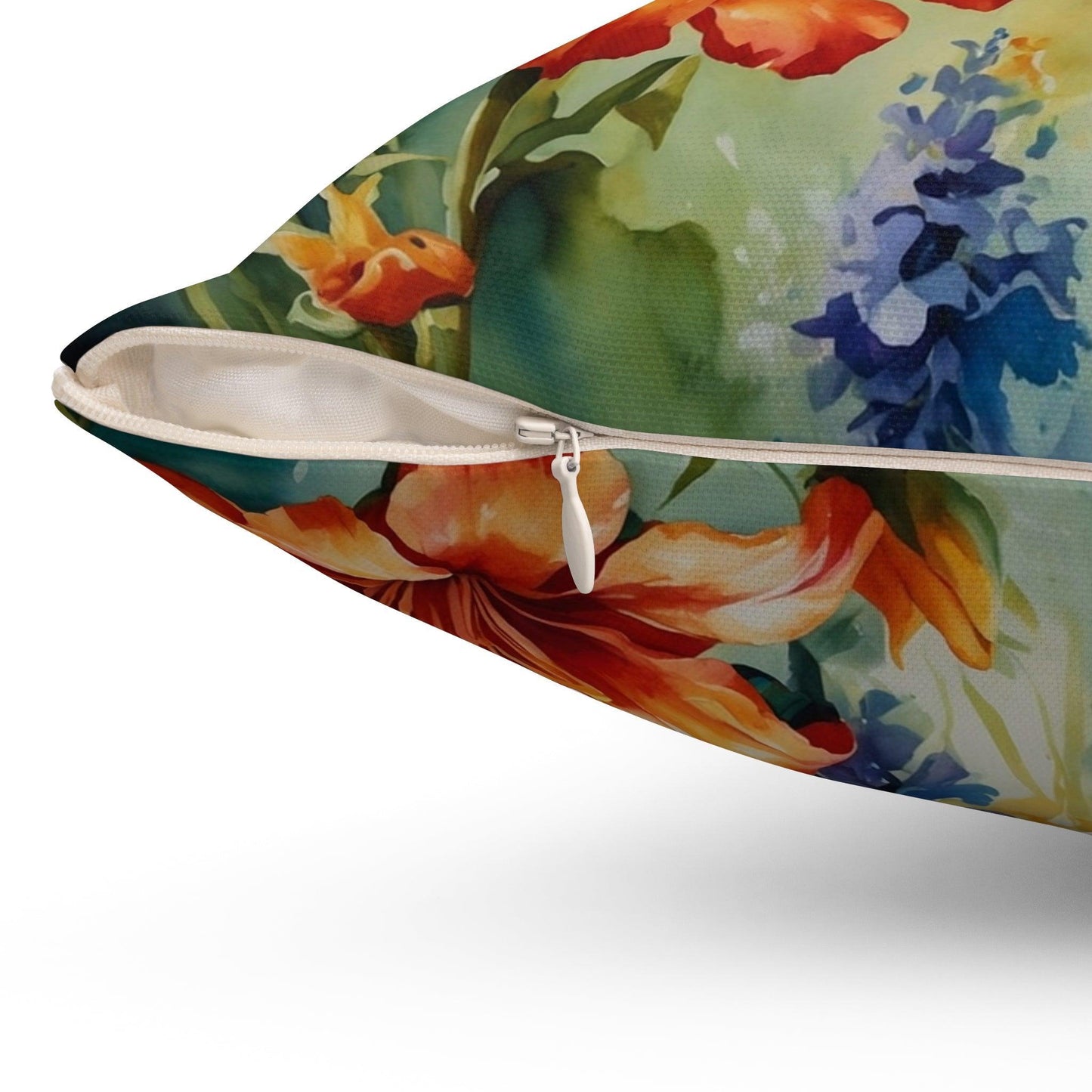 Hummingbird Harmony - Floral and Hummingbird Cushion