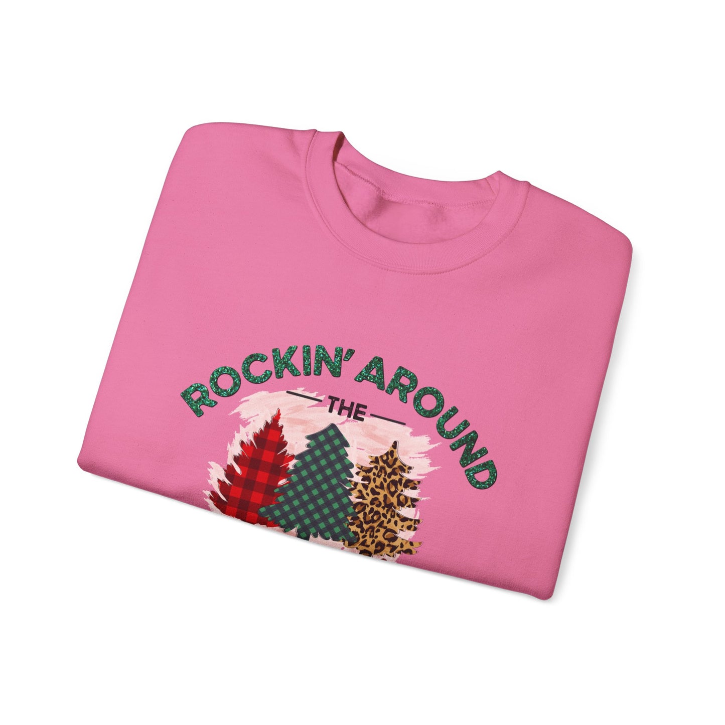 Sudadera unisex con cuello redondo navideña