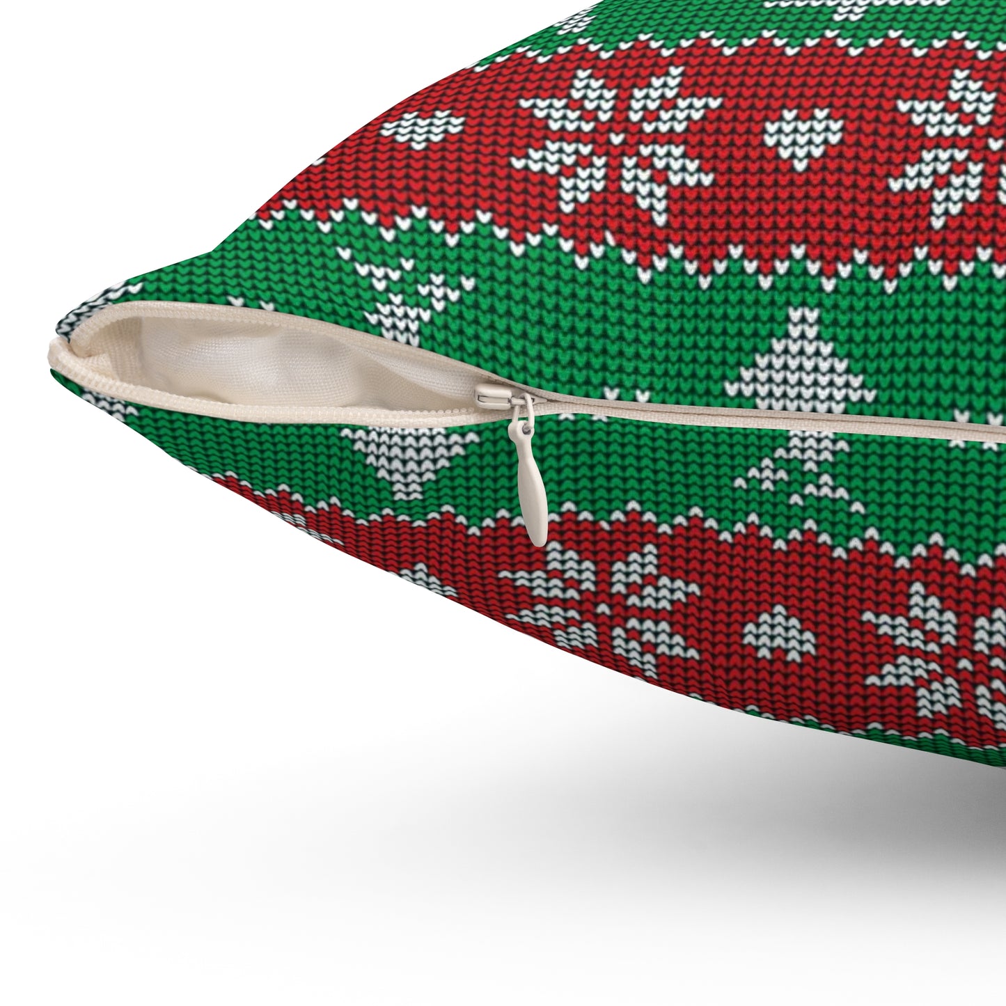 Christmas Knitted Style Design Square Pillow