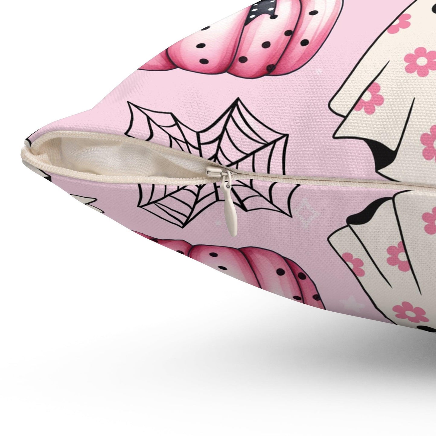Coquette Halloween Pink Pillow - Cosmic Creations by Karen