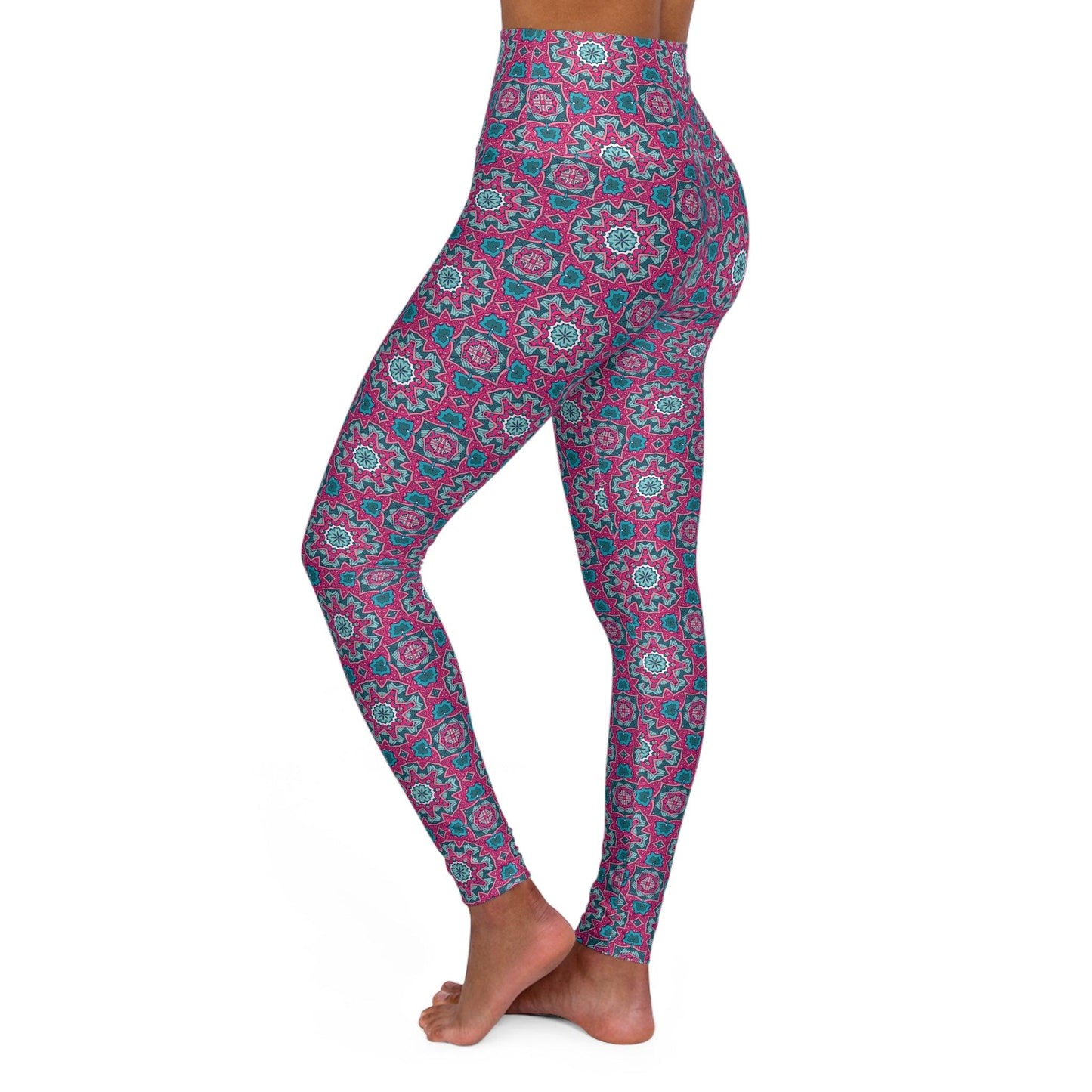 High Waisted Yoga Leggings | Amazing quality and stunning design ans colors - Cosmic Creations by Karen