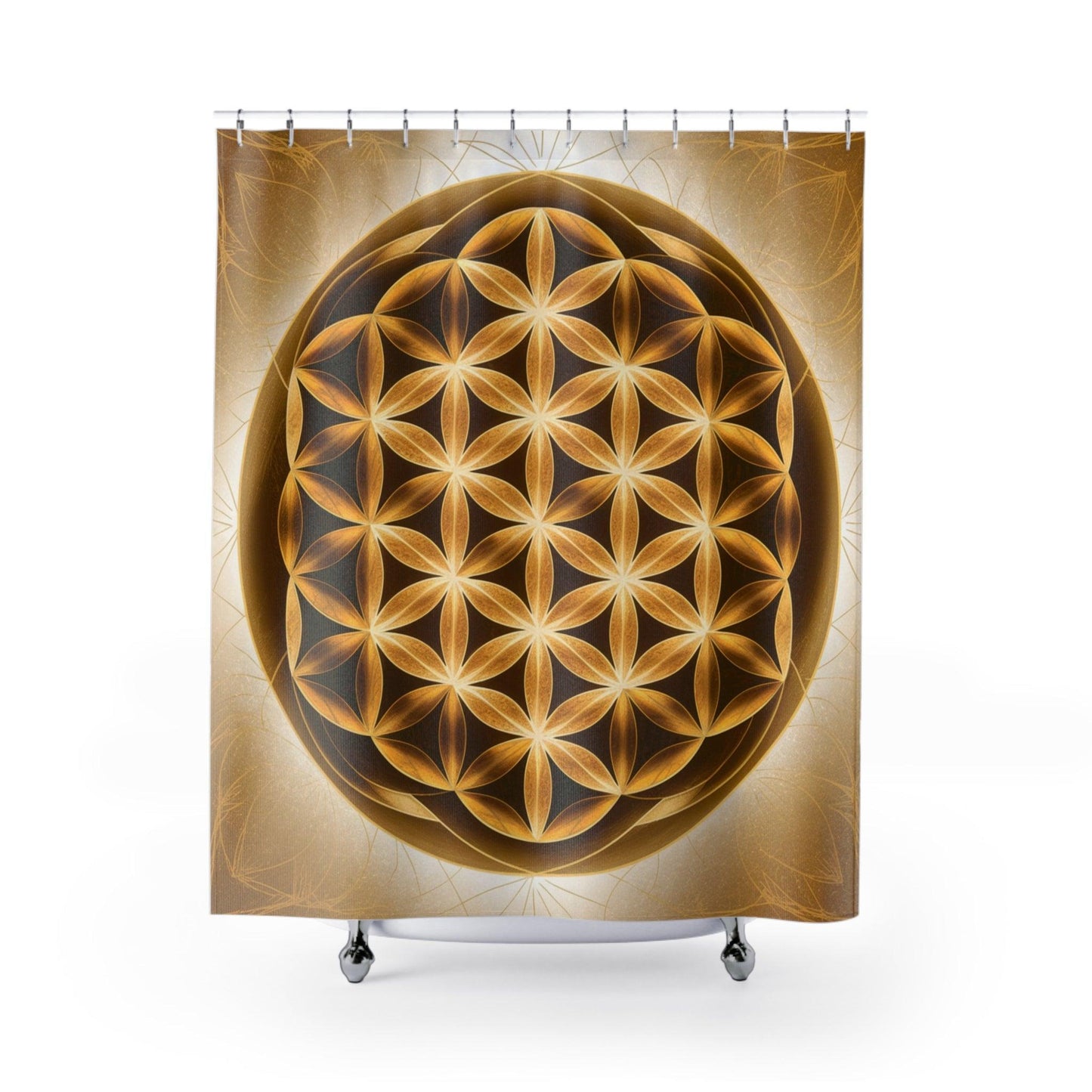 Elegant Shower Curtains Collection ( Flower of Life ) - Cosmic Creations by Karen