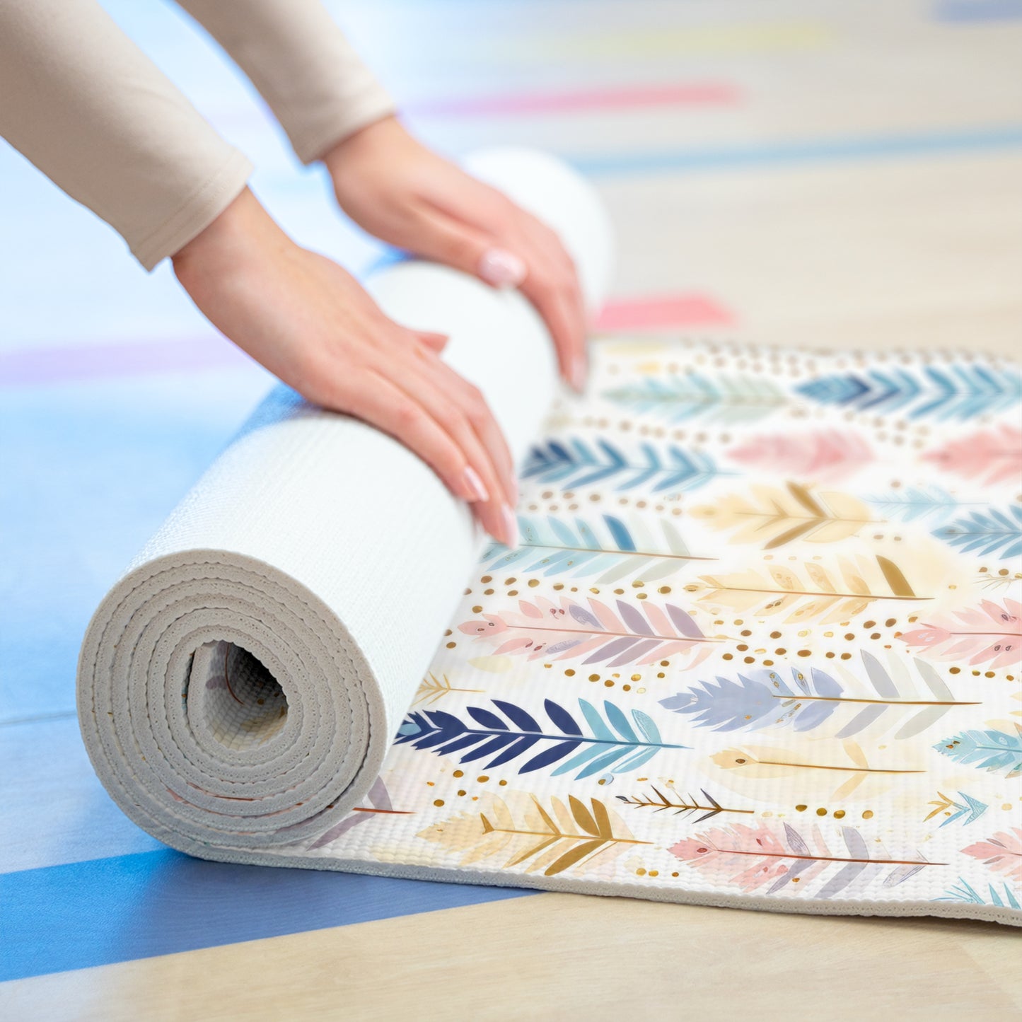 Boho Design Foam Yoga Mat