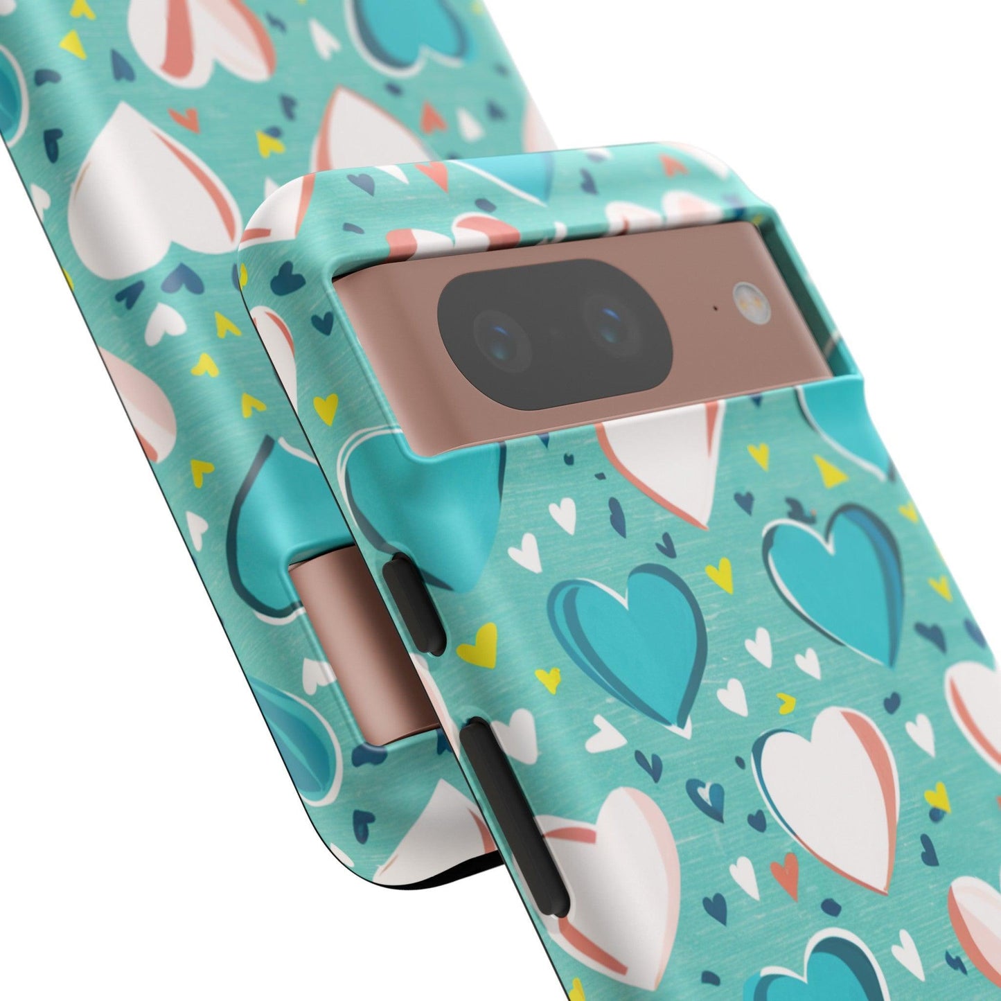 Tough Phone Case :" Eclectic Elegance Phone Case Collection" ( Hearts patterns)