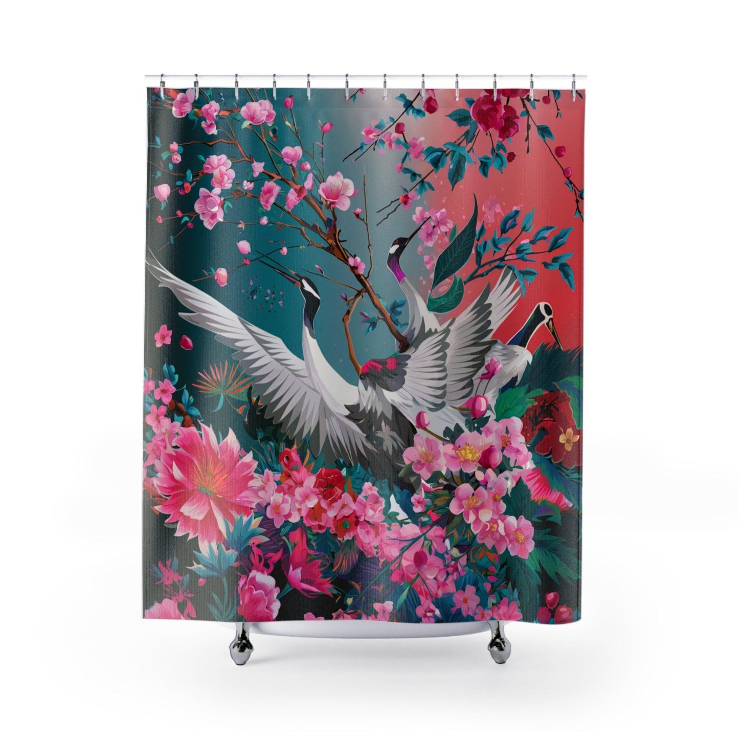 Elegant Shower Curtains Collection ( Japanese Patterns ) - Cosmic Creations by Karen