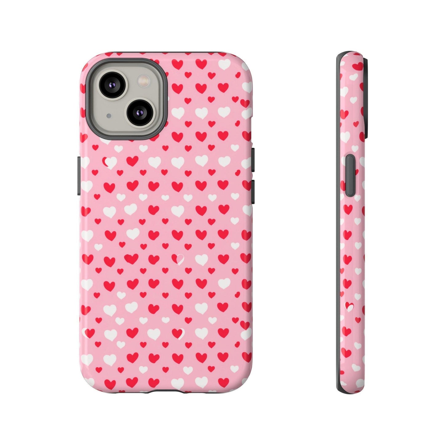 Tough Phone Case :" Eclectic Elegance Phone Case Collection" ( Hearts patterns)