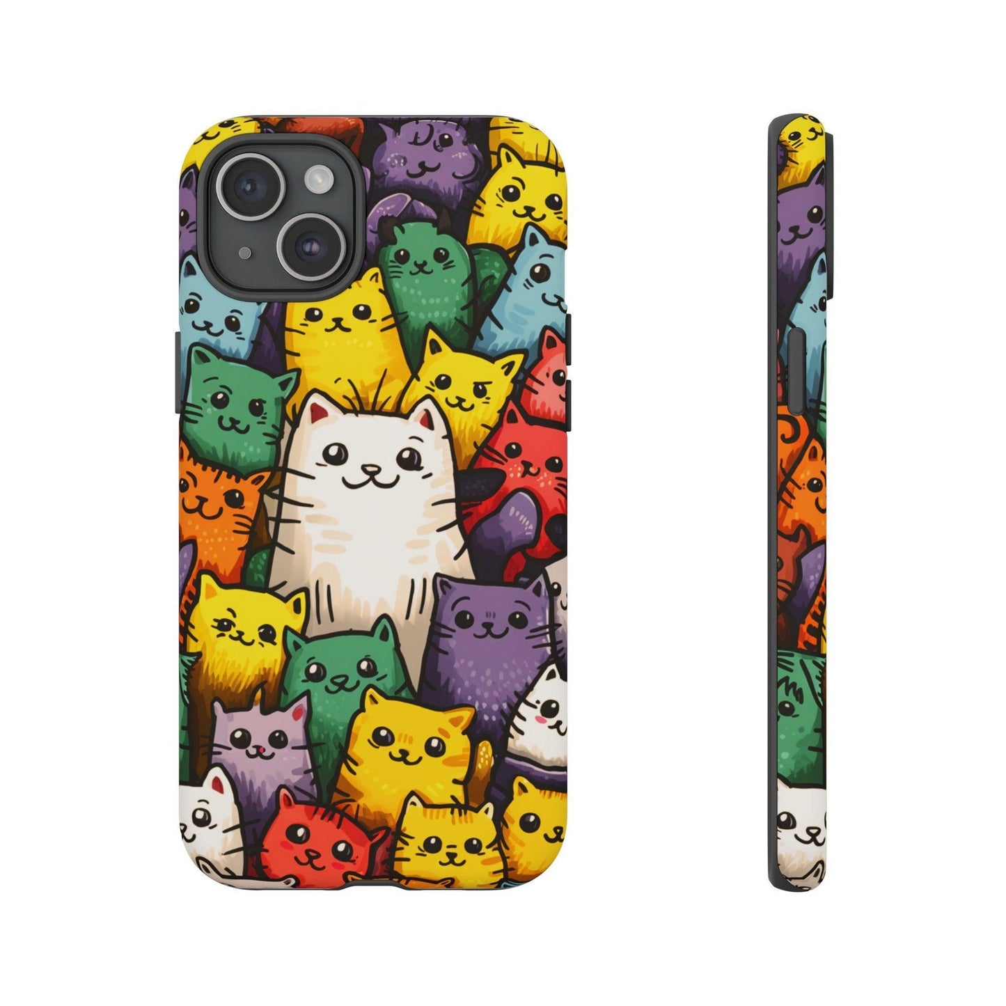 Cat Lovers Collection Tough Cellphone Case - Cosmic Creations by Karen