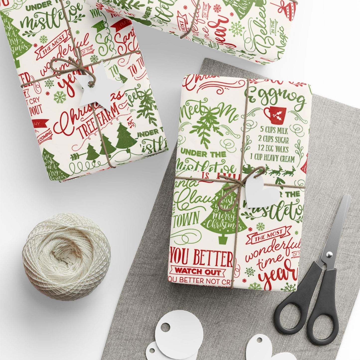 Festive Christmas Holiday Wrapping Paper - Cosmic Creations by Karen