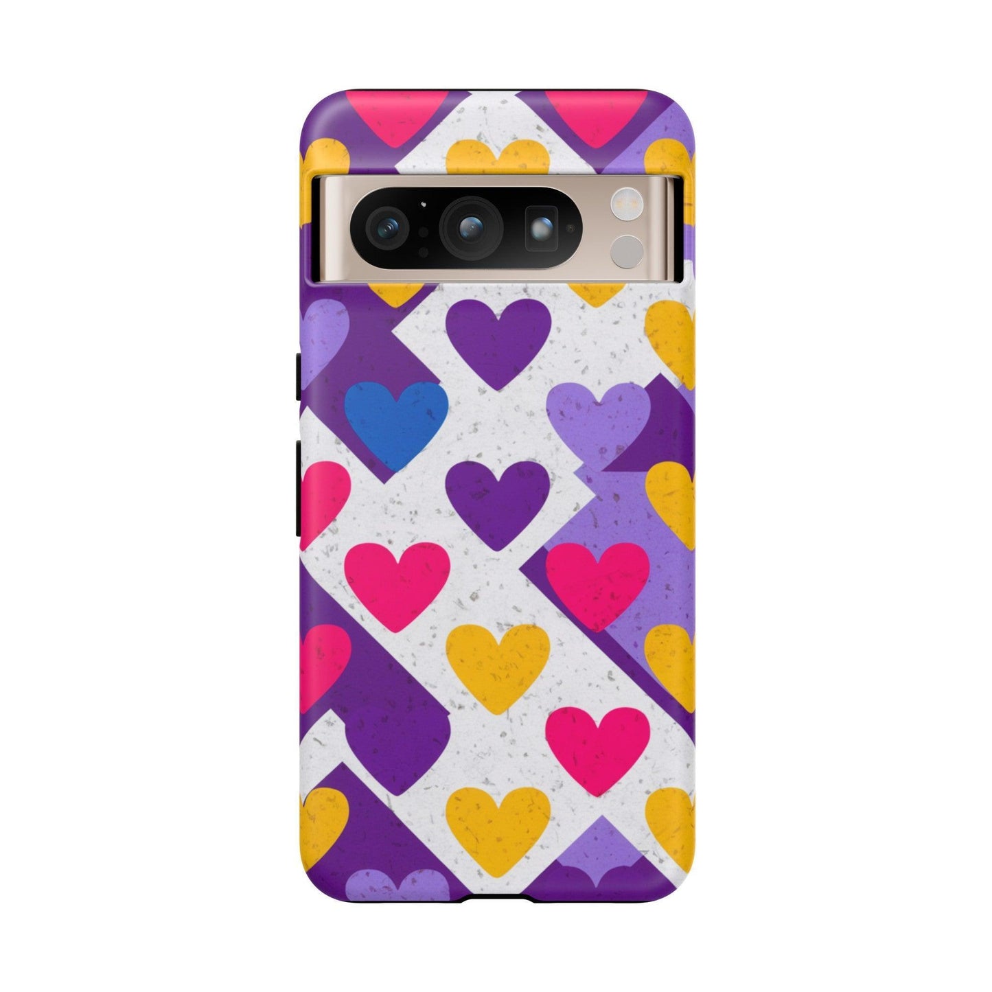 Tough Phone Case :" Eclectic Elegance Phone Case Collection" ( Hearts patterns)