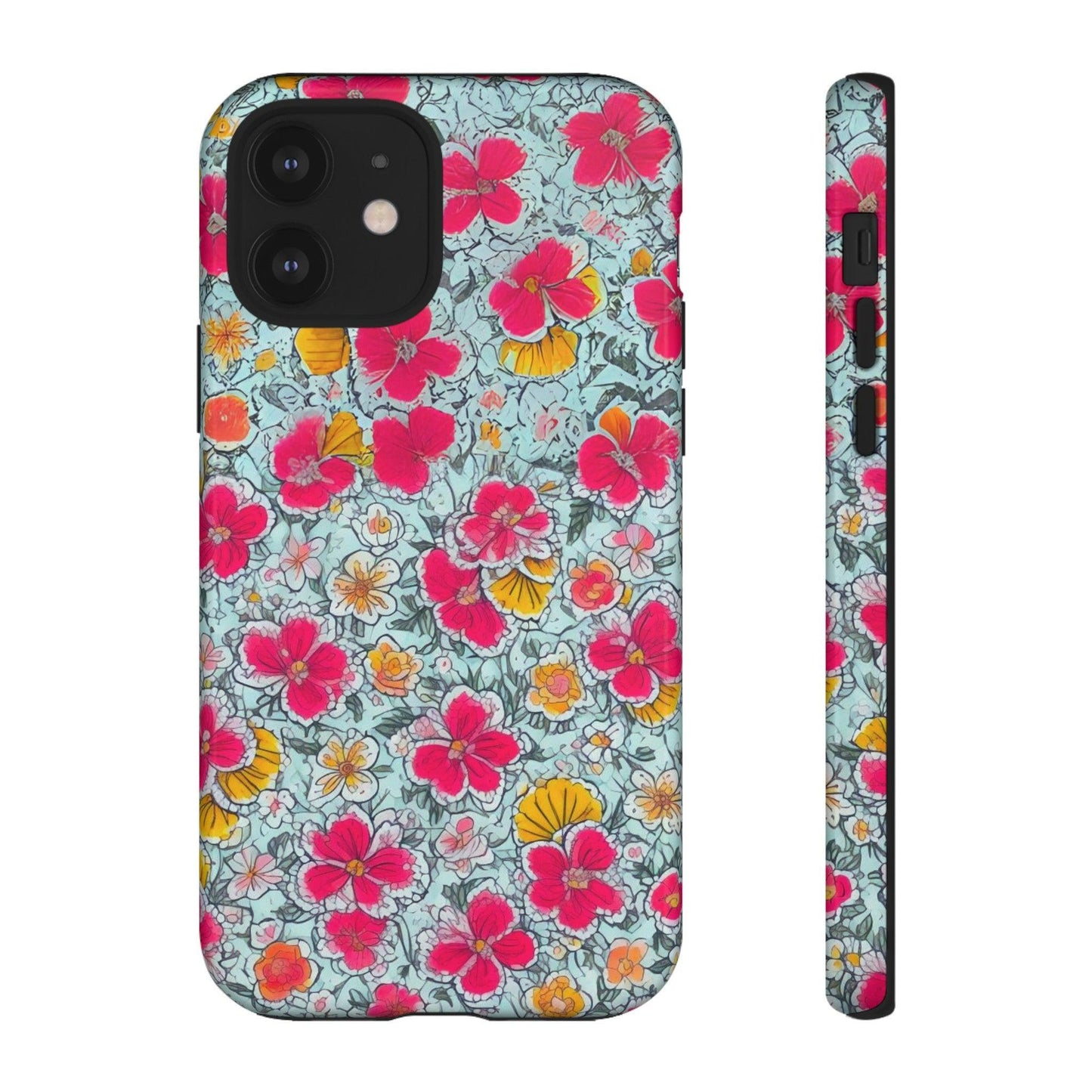 Tough Cellphone Case :" Eclectic Elegance Phone Case Collection" ( Floral patterns)