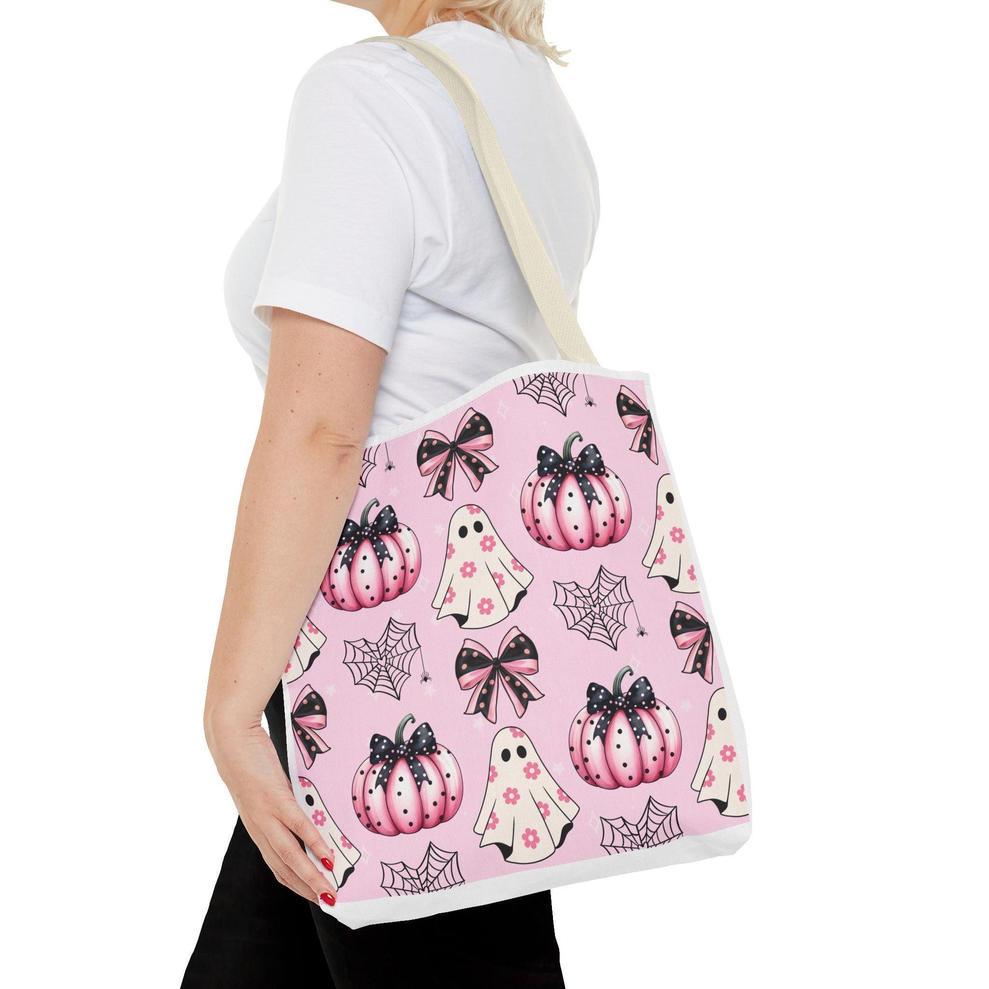 Coquette Halloween Pink Tote Bag - Cosmic Creations by Karen