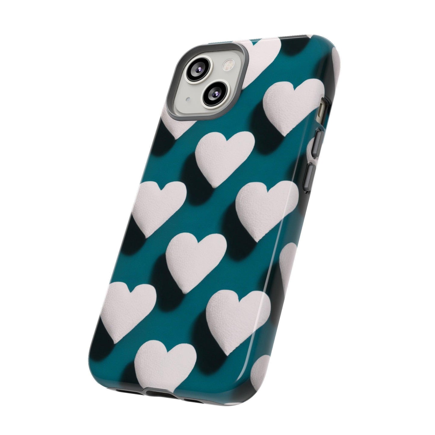 Tough Phone Case :" Eclectic Elegance Phone Case Collection" ( Hearts patterns)