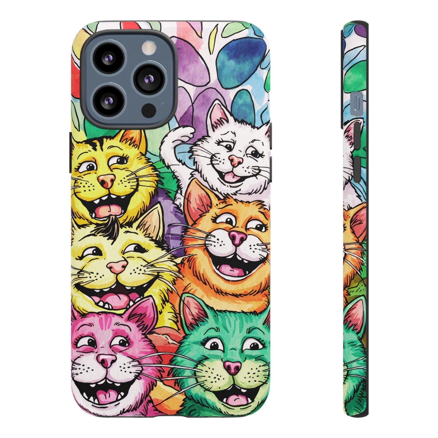 Cat Lovers Collection Tough Cellphone Case - Cosmic Creations by Karen