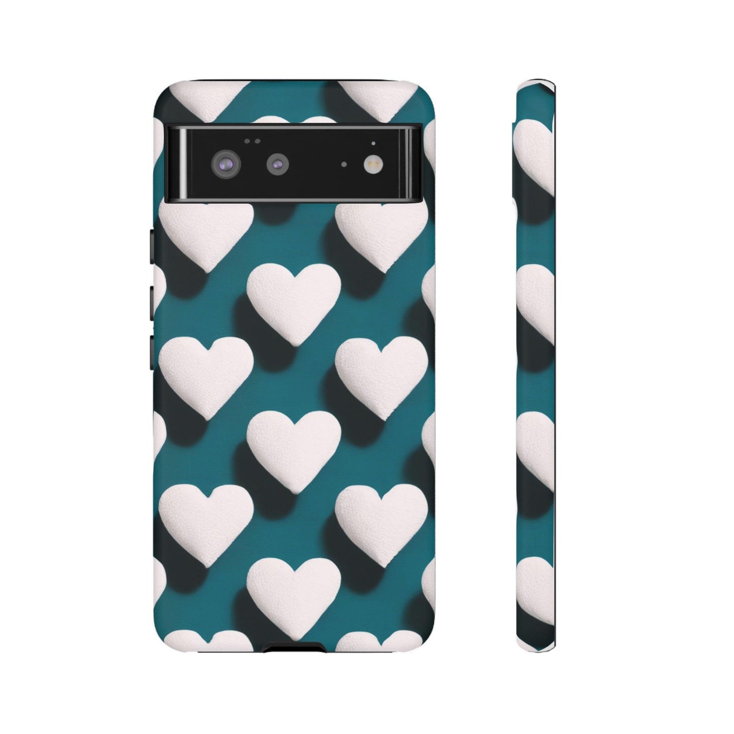 Tough Phone Case :" Eclectic Elegance Phone Case Collection" ( Hearts patterns)