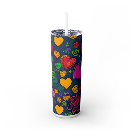 Whimsical Sips Skinny Tumbler Collectionr | Tumblerwith Straw, 20oz | keep your drinks hot for 12h and cold for 24h - Cosmic Creations by Karen