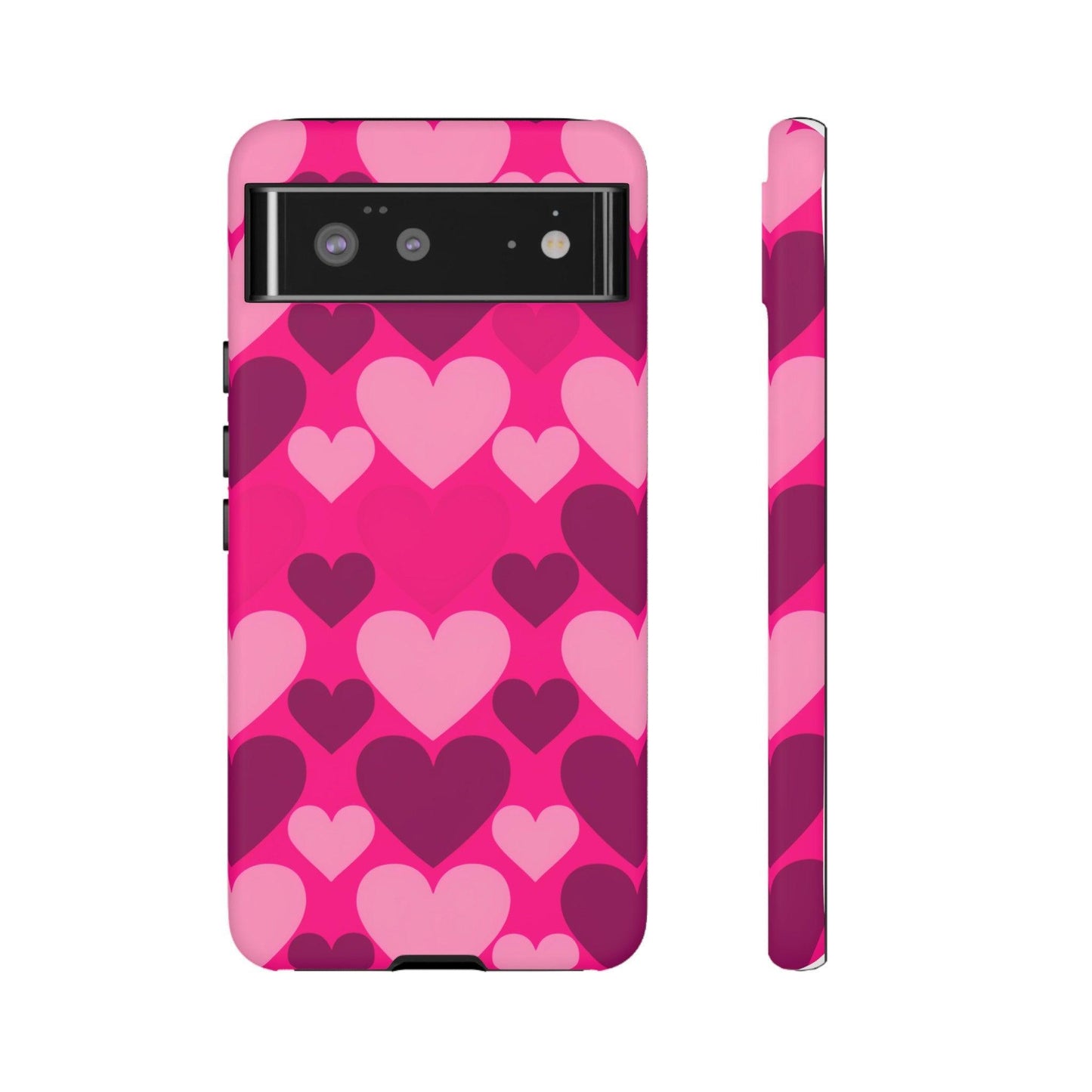 Tough Phone Case :" Eclectic Elegance Phone Case Collection" ( Hearts patterns)