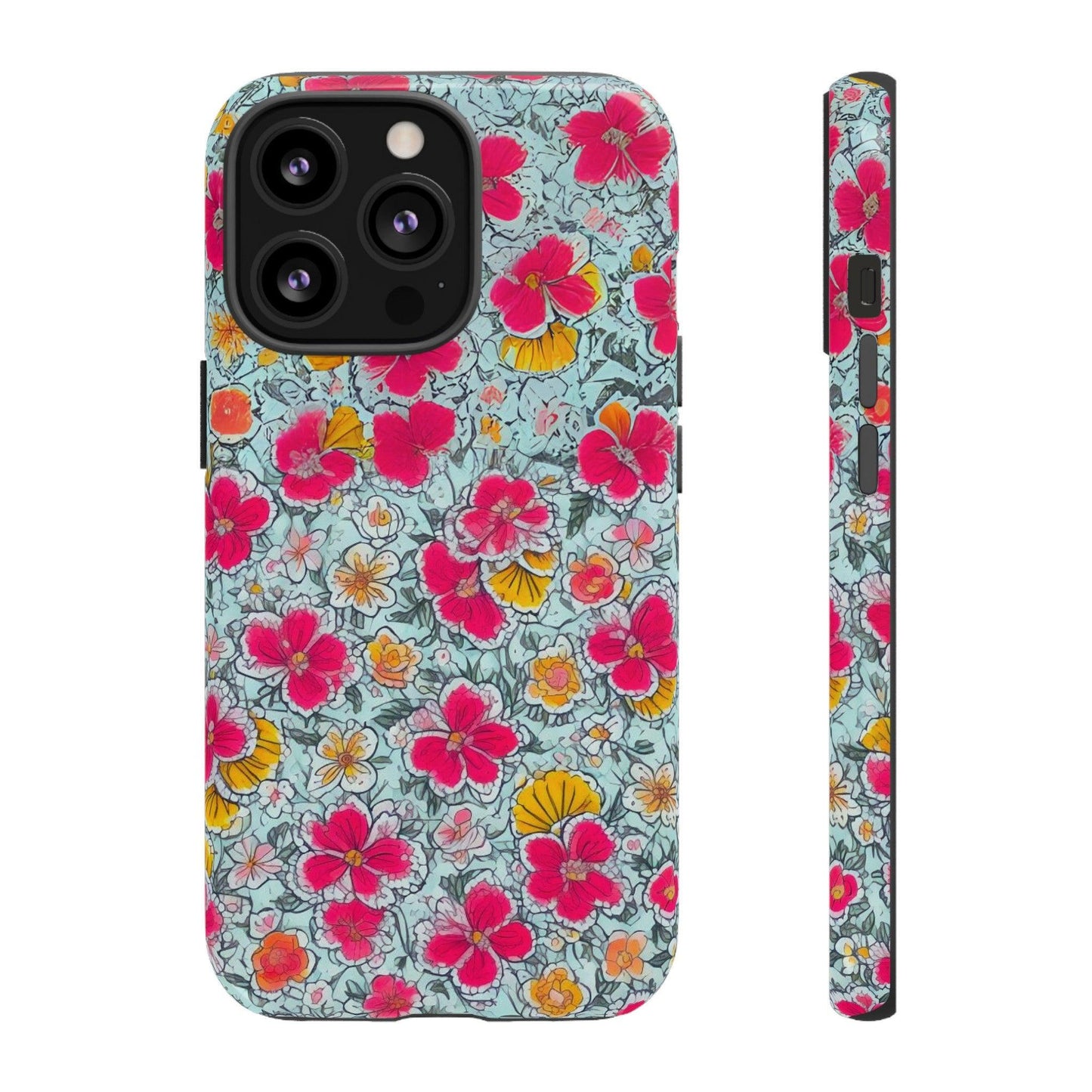 Tough Cellphone Case :" Eclectic Elegance Phone Case Collection" ( Floral patterns)