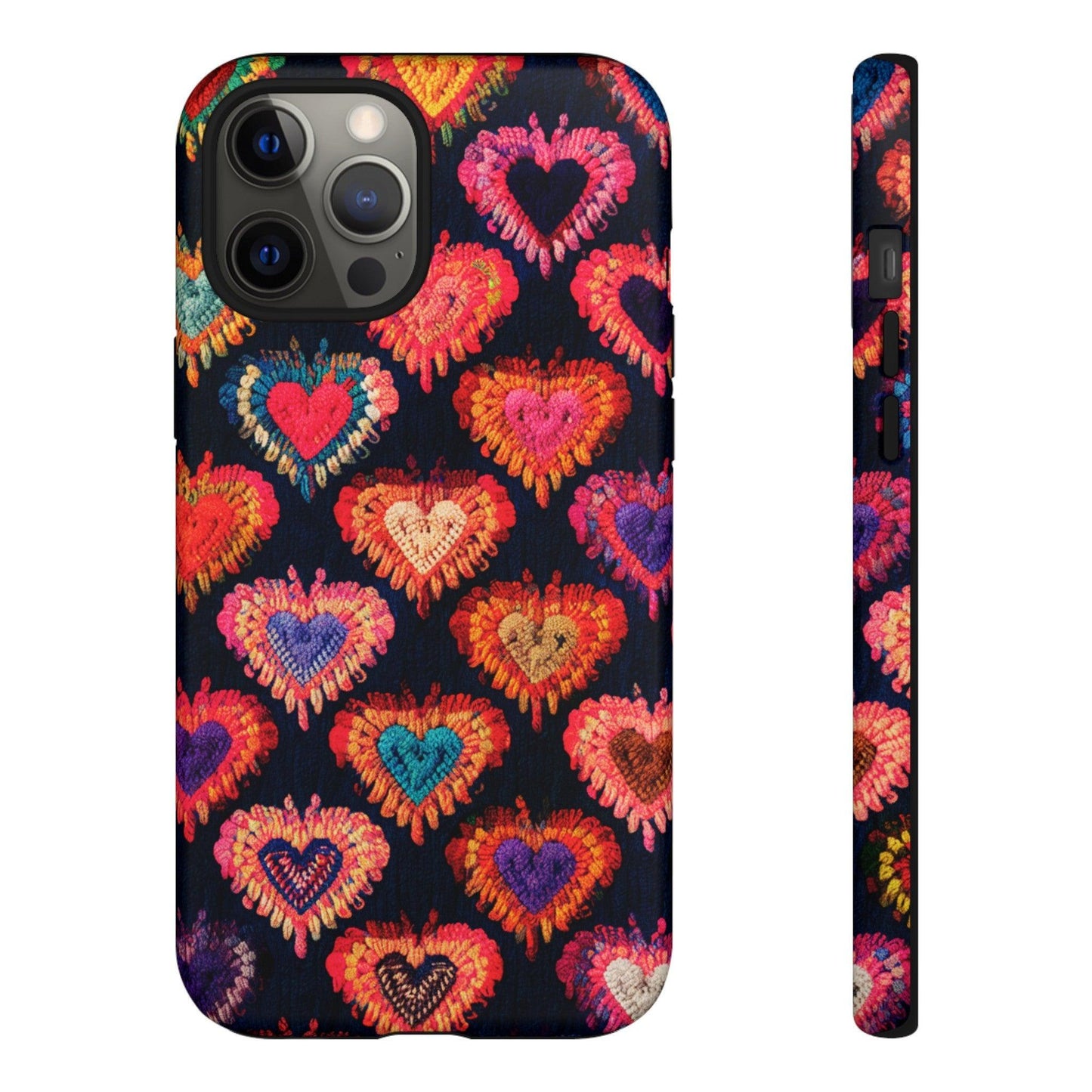 Tough Phone Case :" Eclectic Elegance Phone Case Collection" ( Hearts patterns)