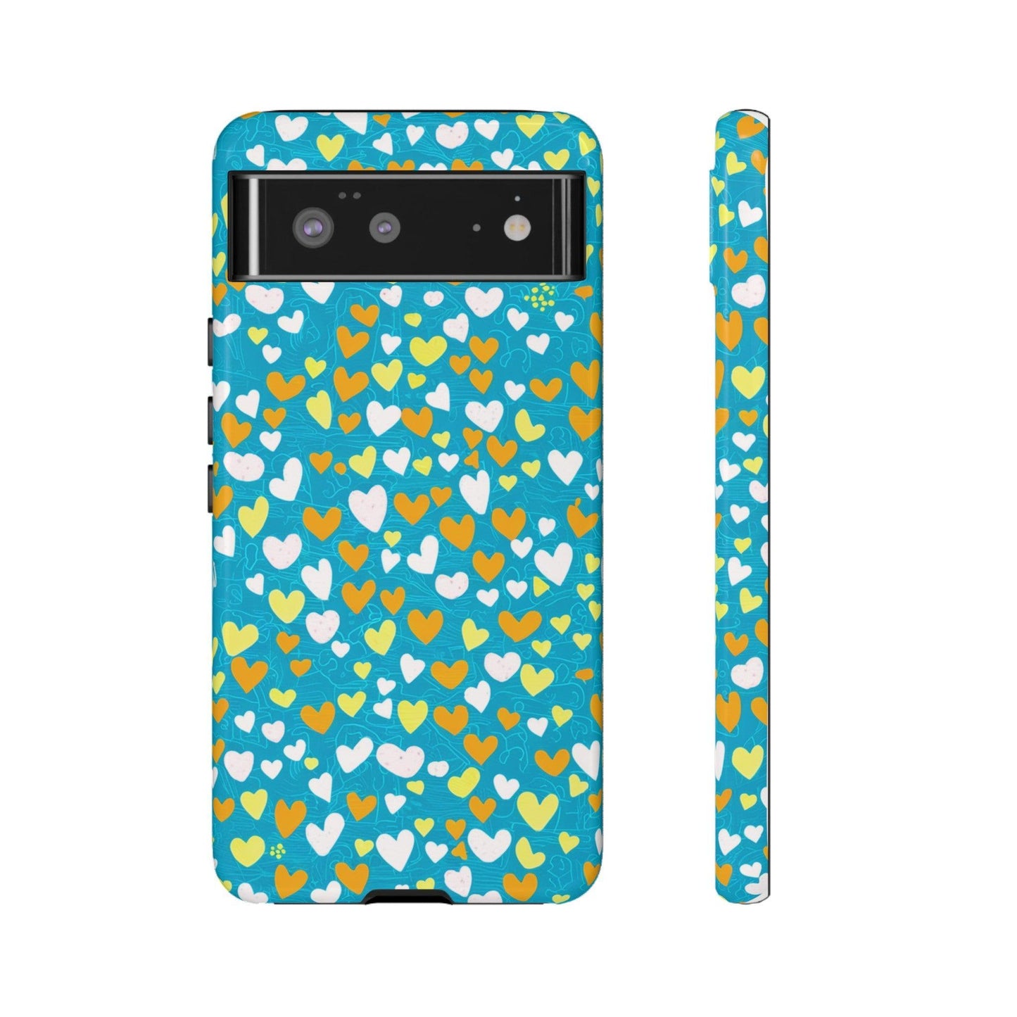 Tough Phone Case :" Eclectic Elegance Phone Case Collection" ( Hearts patterns)