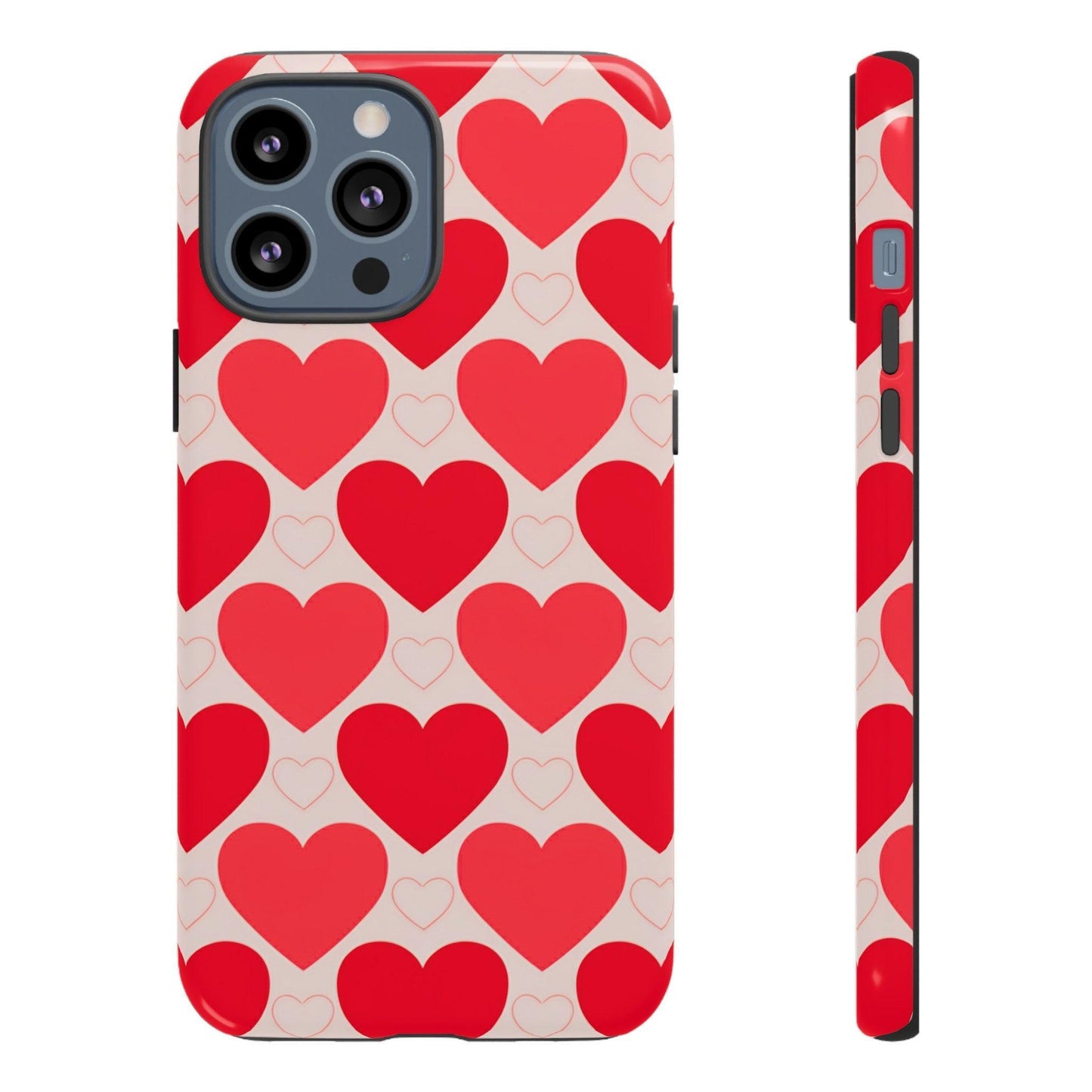 Tough Phone Case :" Eclectic Elegance Phone Case Collection" ( Hearts patterns)