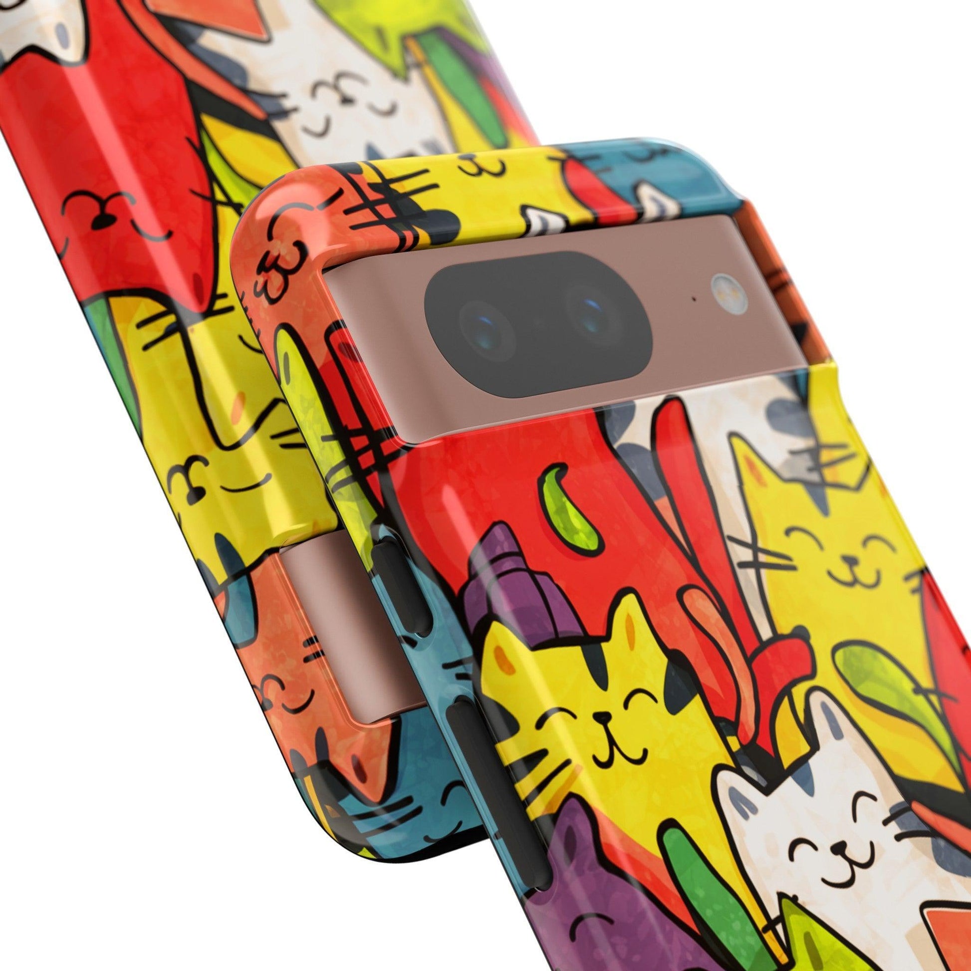 Cat Lovers Collection Tough Cellphone Case - Cosmic Creations by Karen