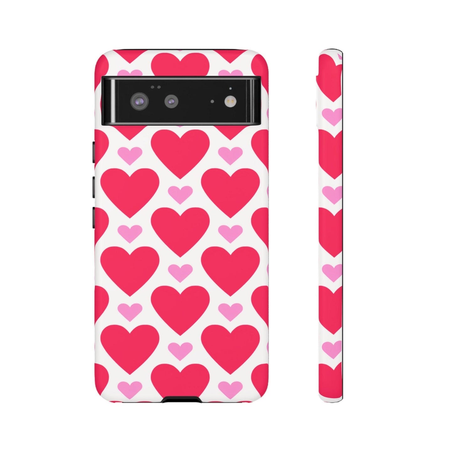 Tough Phone Case :" Eclectic Elegance Phone Case Collection" ( Hearts patterns)