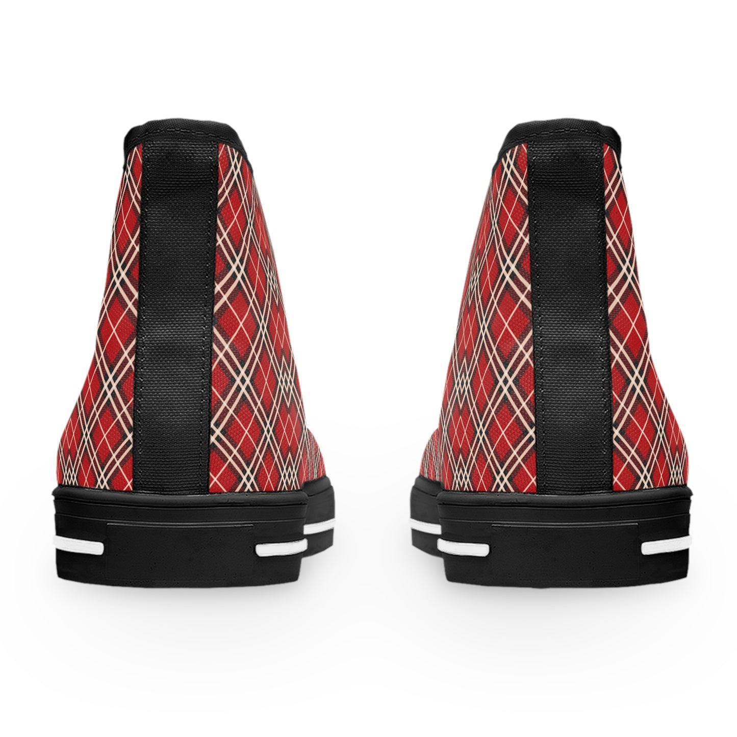 Awesome Plaid Design High Top Sneakers