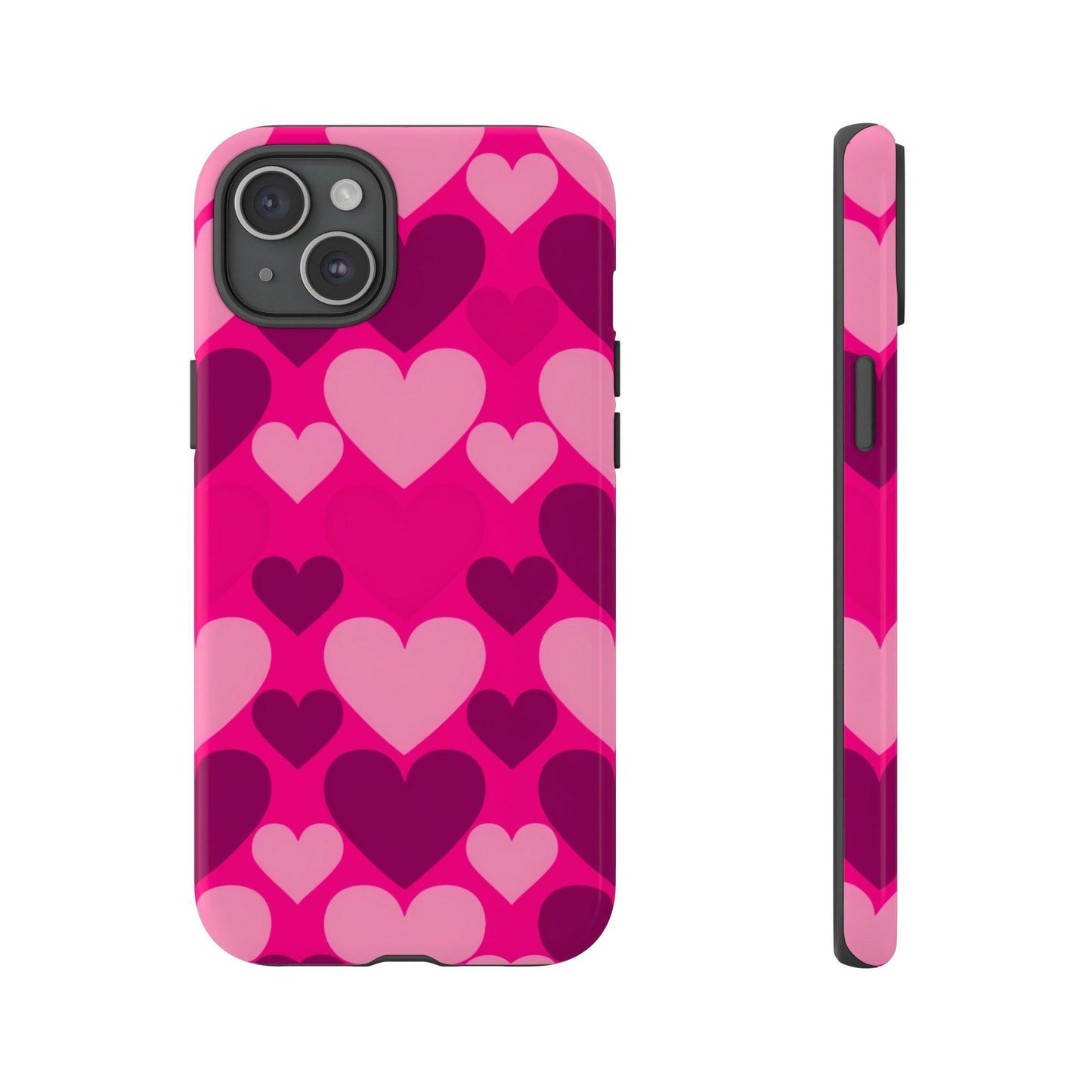 Tough Phone Case :" Eclectic Elegance Phone Case Collection" ( Hearts patterns)