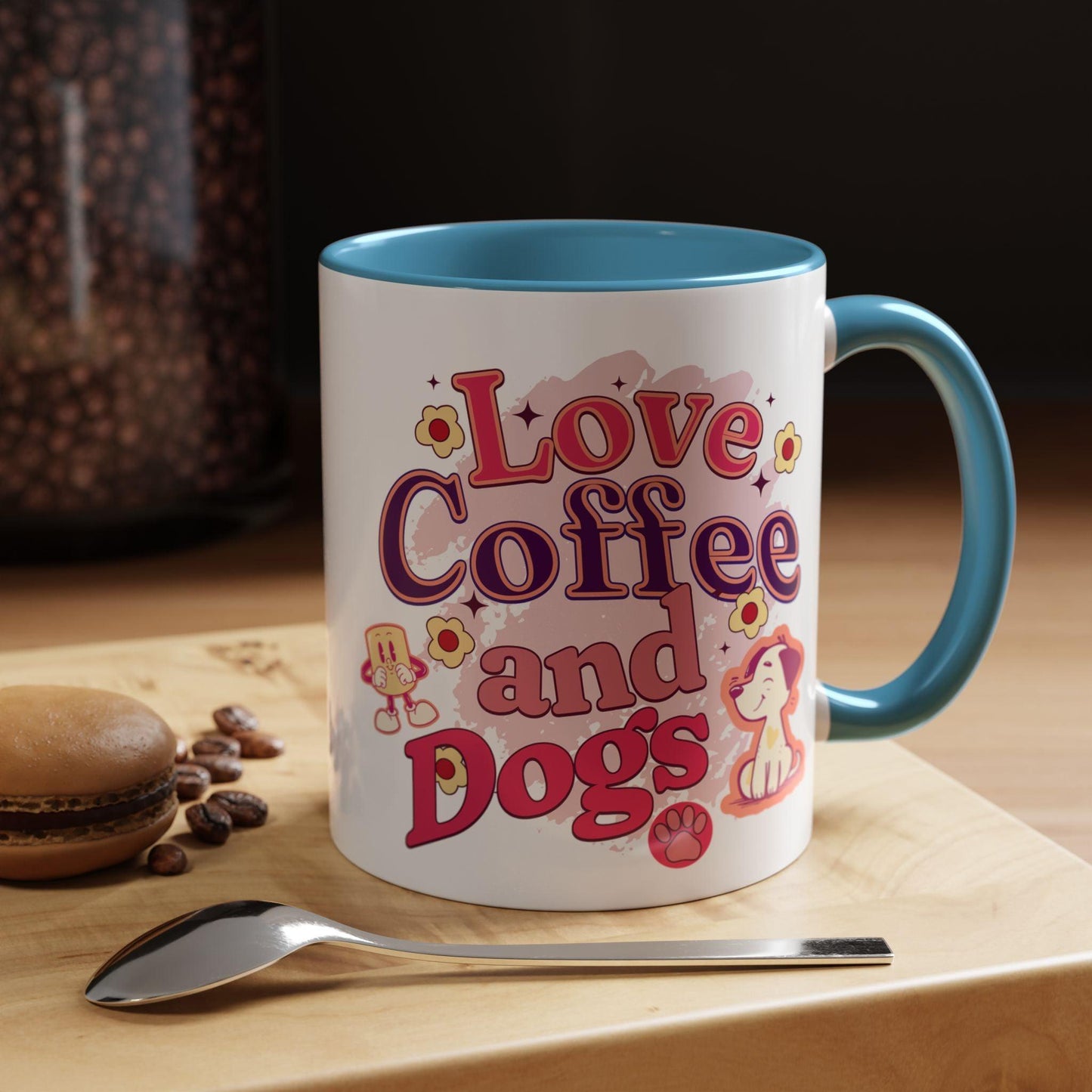 Love, coffee and dogs Mug (11, 15oz) - Cosmic Creations by Karen