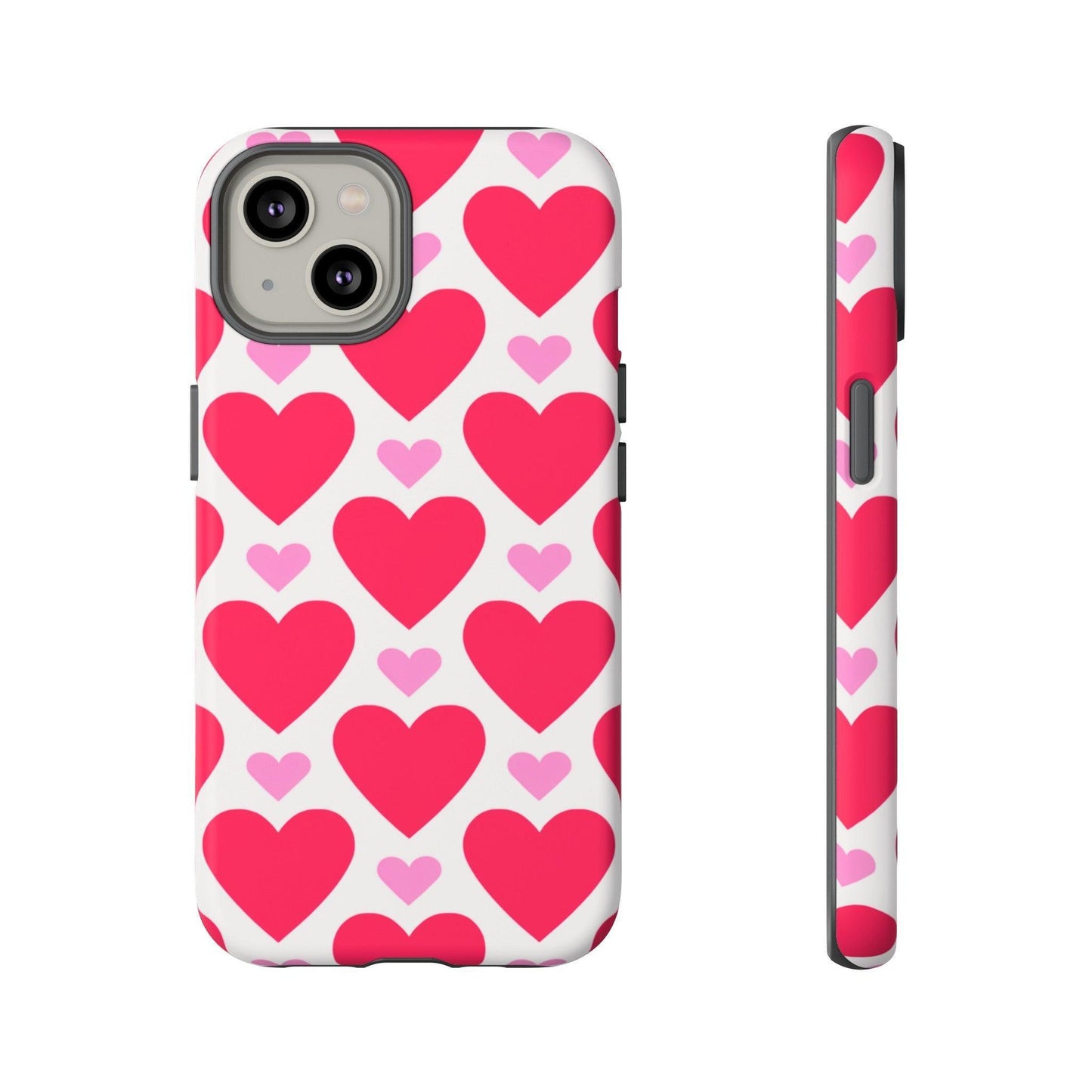 Tough Phone Case :" Eclectic Elegance Phone Case Collection" ( Hearts patterns)