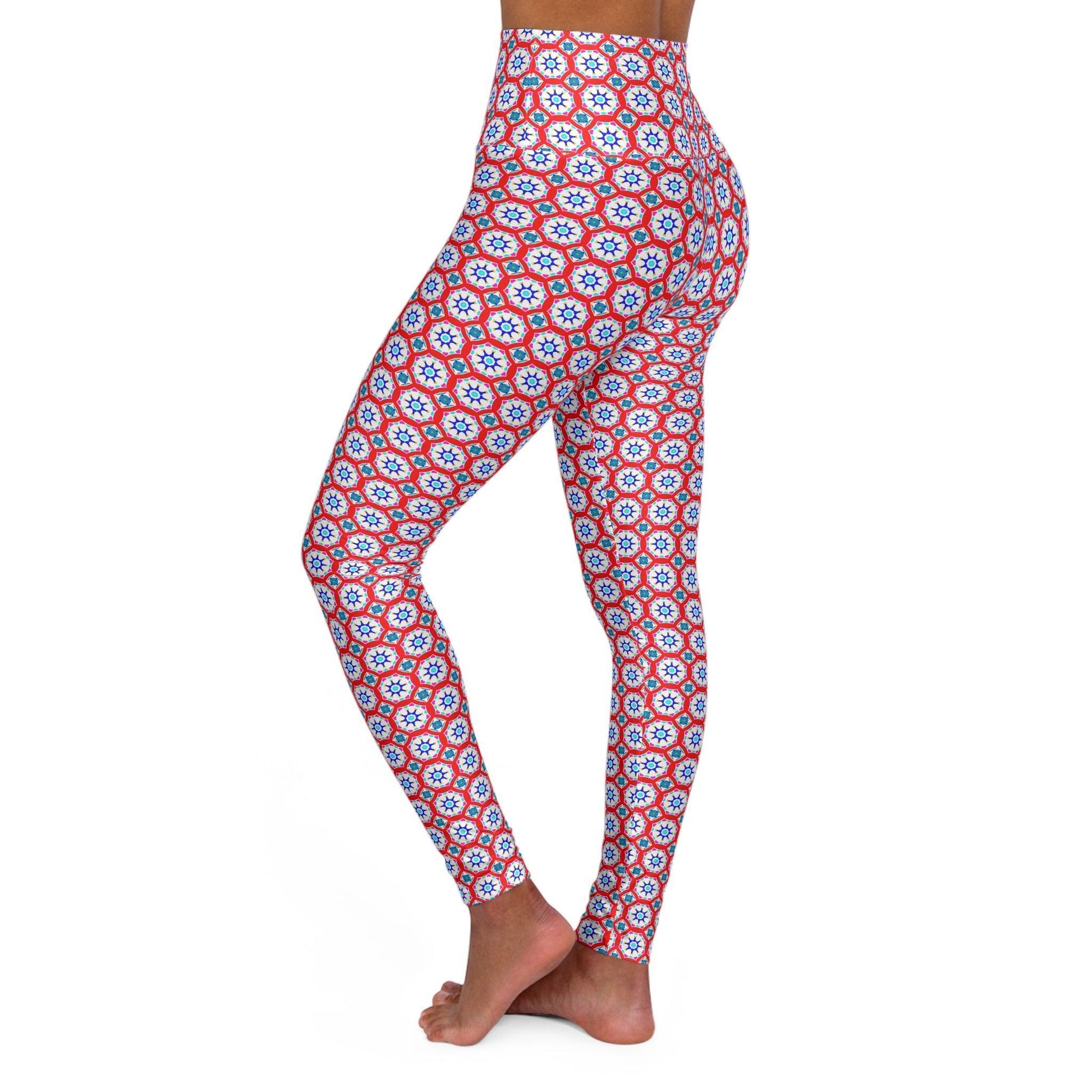 High Waisted Yoga Leggings - Cosmic Creations by Karen