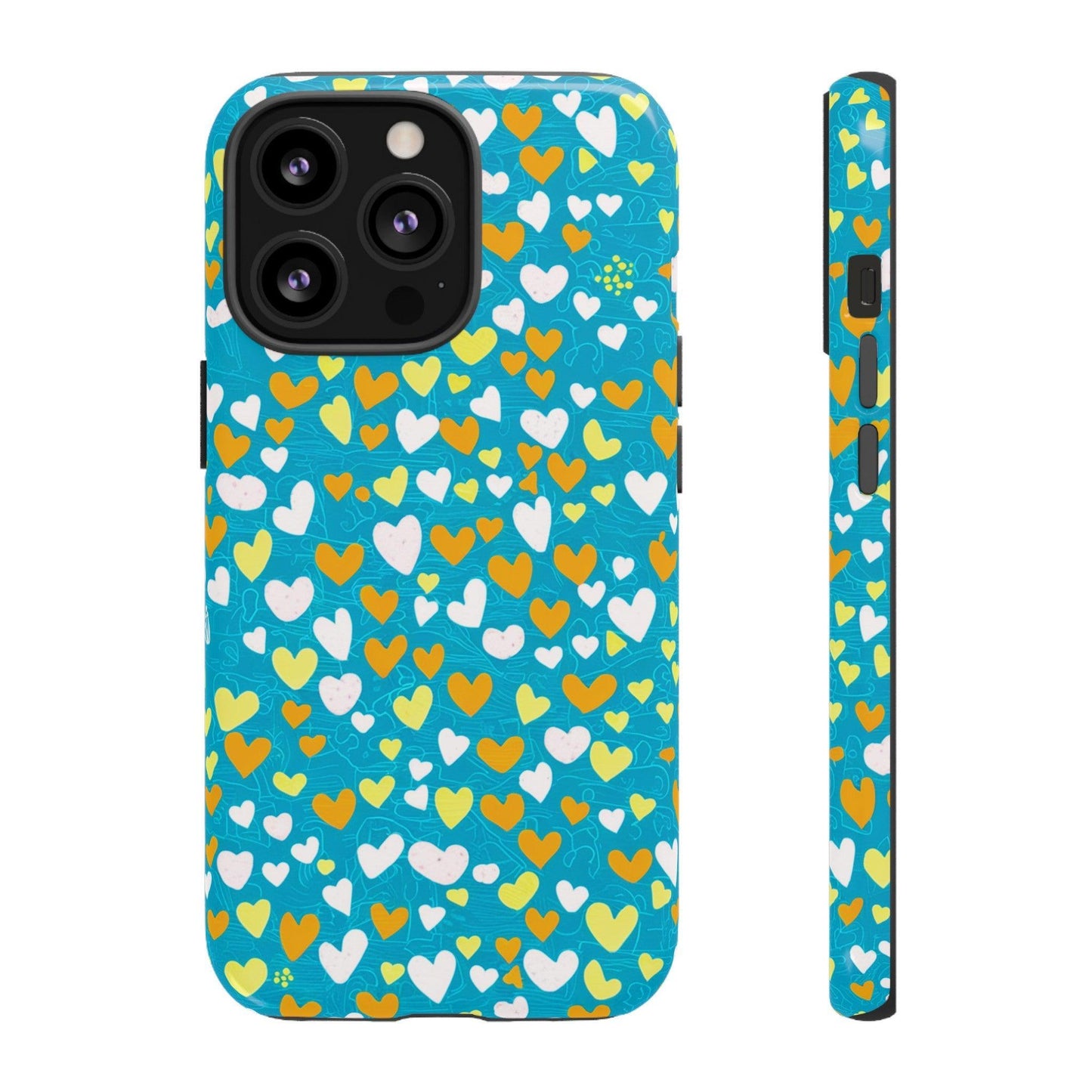 Tough Phone Case :" Eclectic Elegance Phone Case Collection" ( Hearts patterns)