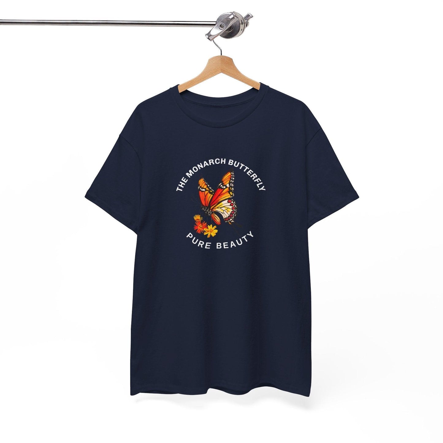 Camiseta unisex de algodón pesado: "La colección Mariposa Monarca"