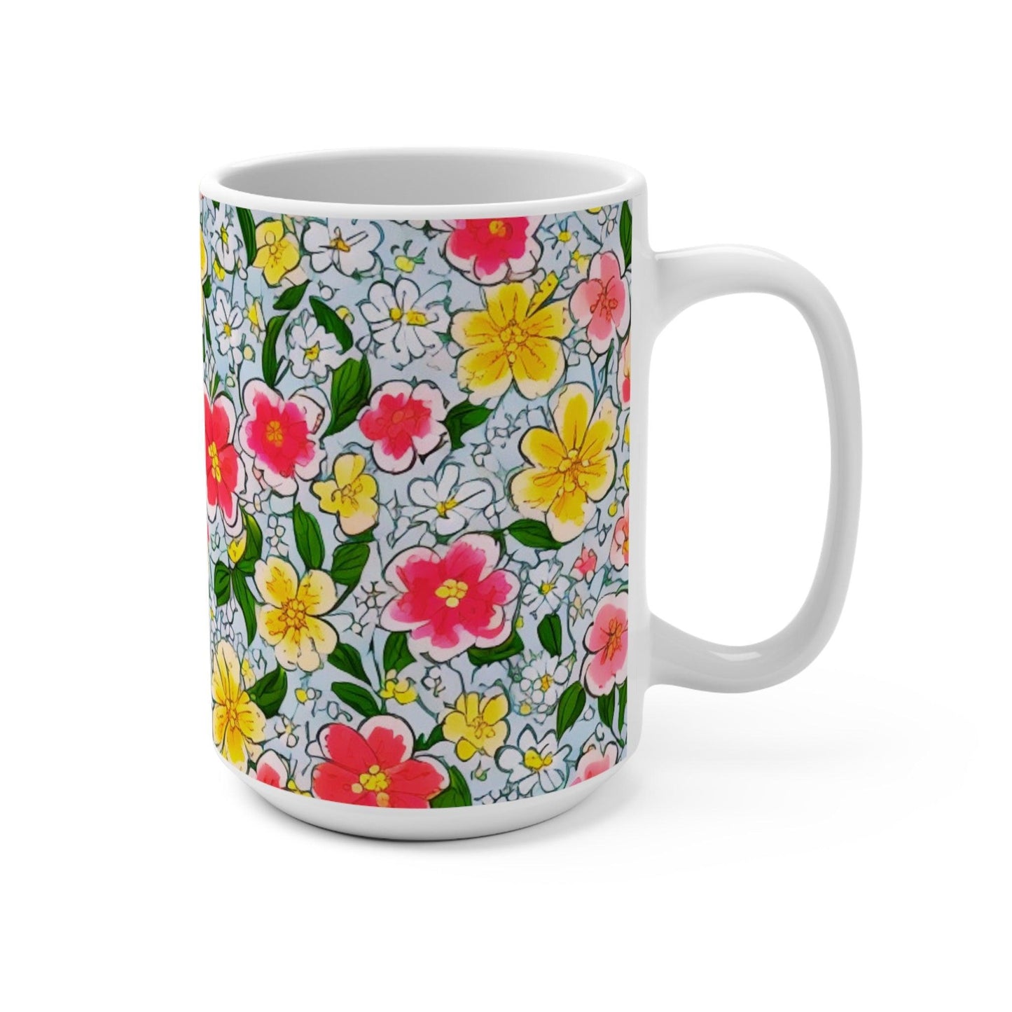 Mug with stunning floral and butterfly motifs, the perfect gift for any occasion or celebration for friends, family, and colleagues. - Cosmic Creations by Karen