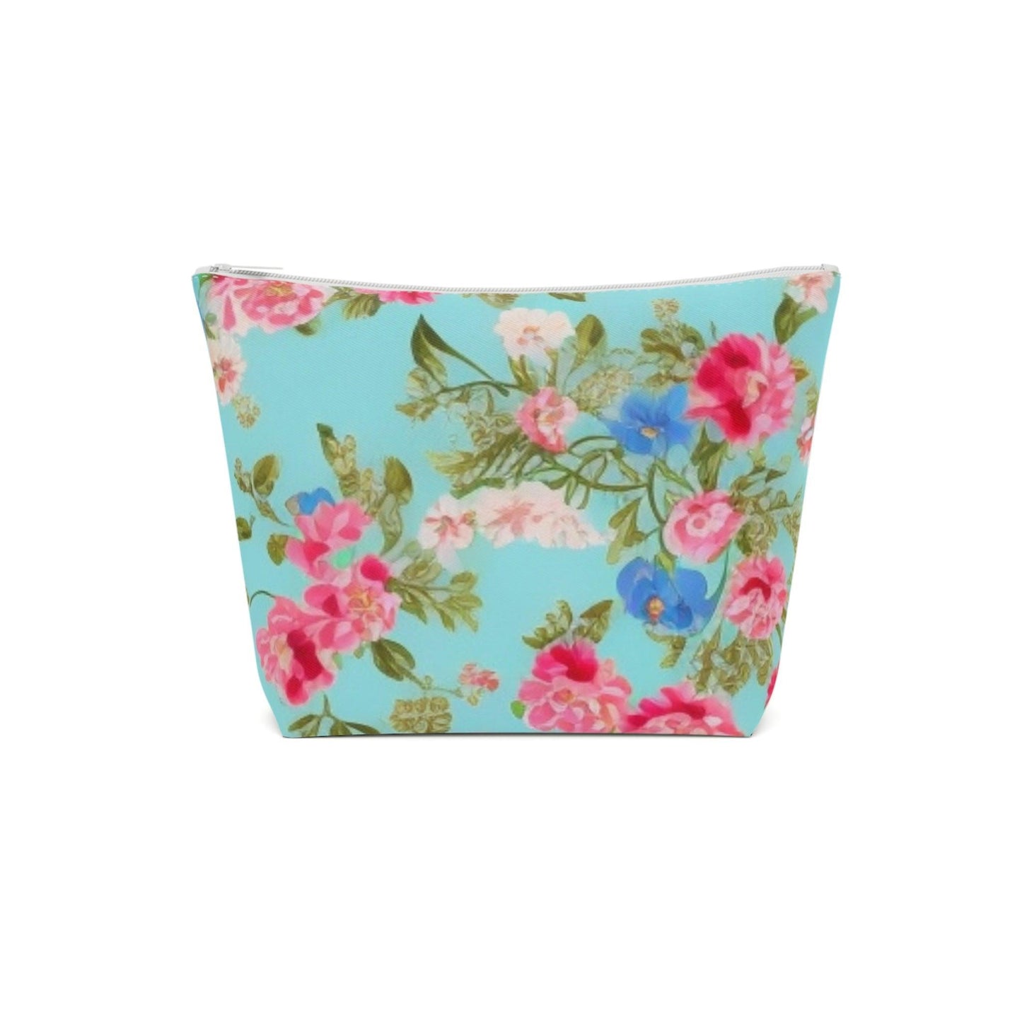 Colorful Floral Cotton Cosmetic Bag Vibrant and Stylish Makeup Bag, Perfect for Personal Use & Gifts - Cosmic Creations by Karen