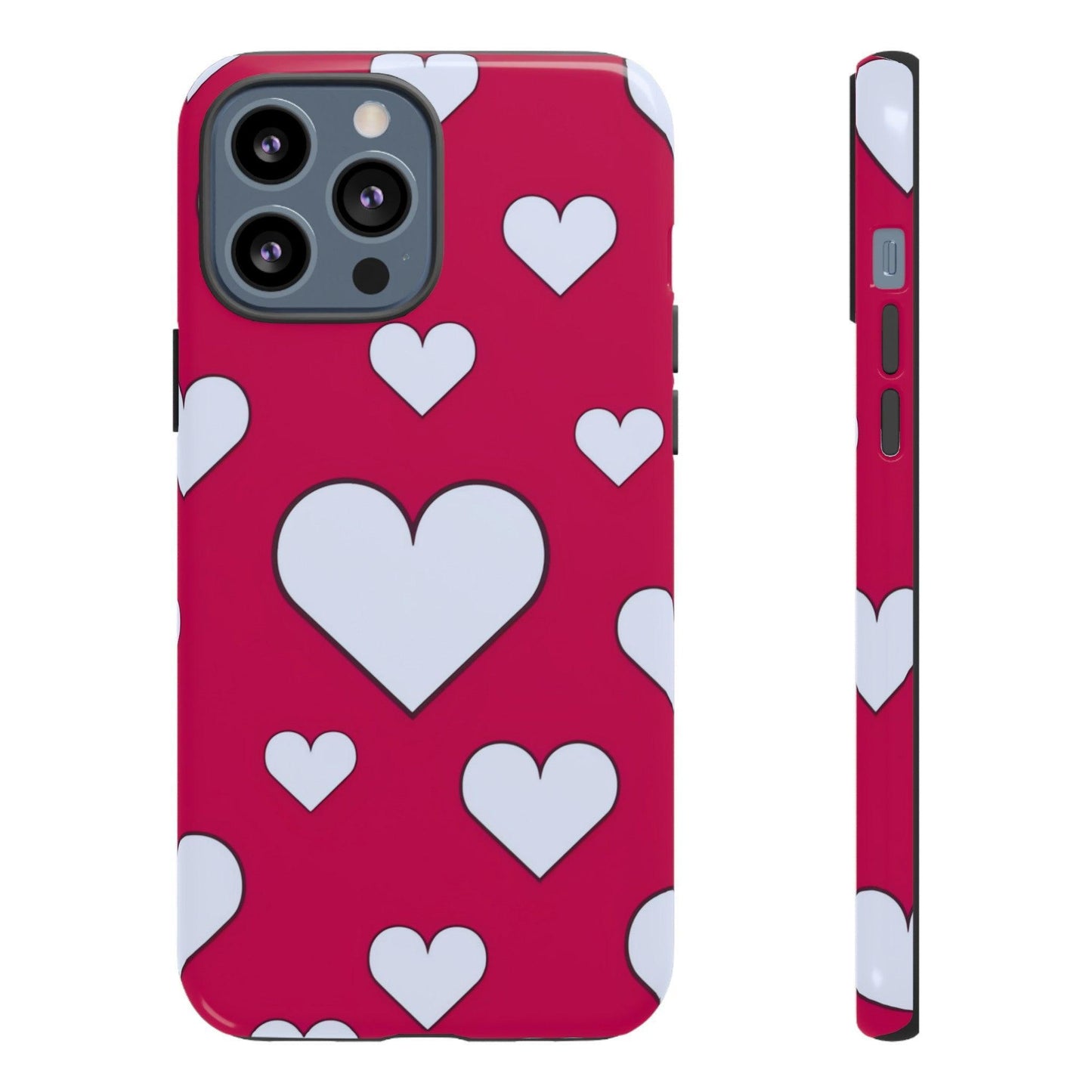 Tough Phone Case :" Eclectic Elegance Phone Case Collection" ( Hearts patterns)