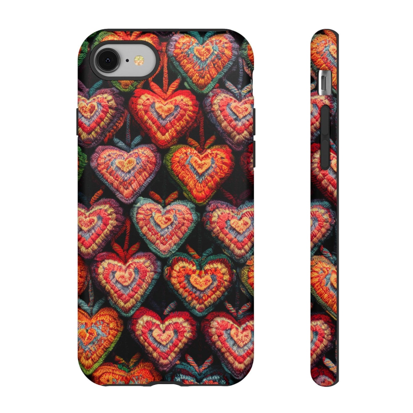 Tough Phone Case :" Eclectic Elegance Phone Case Collection" ( Hearts patterns)