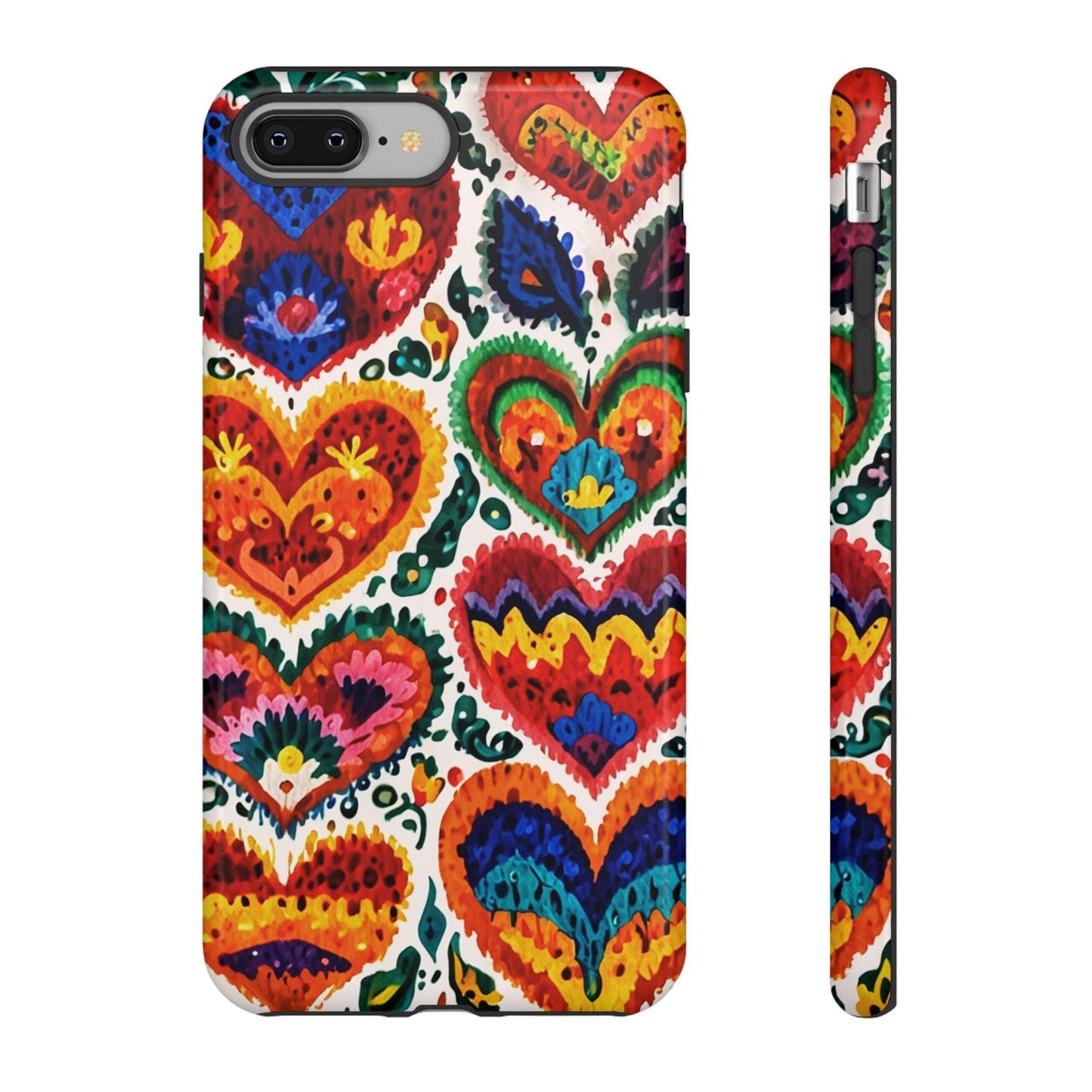 Tough Phone Case :" Eclectic Elegance Phone Case Collection" ( Hearts patterns)