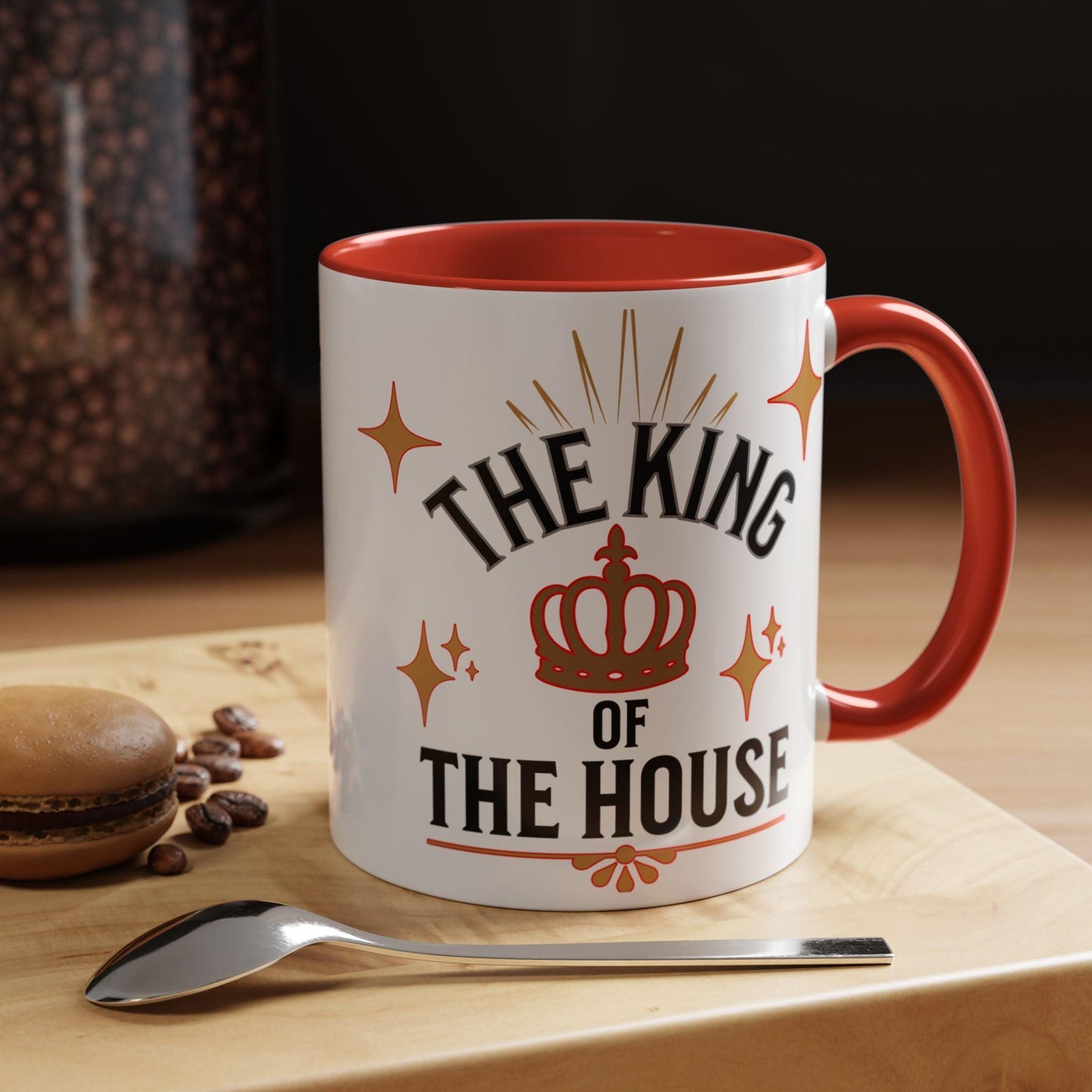 Royal Accent Coffee Mug   (11, 15oz)  " Dad, The King of the House Collection"