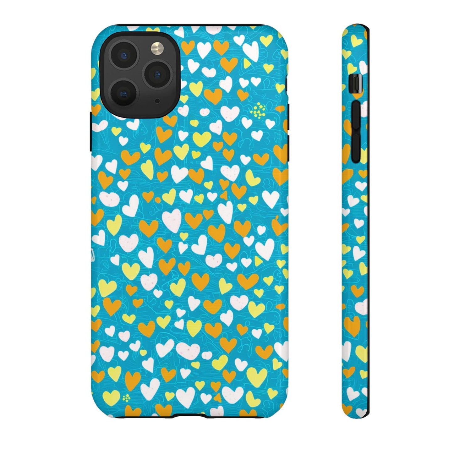 Tough Phone Case :" Eclectic Elegance Phone Case Collection" ( Hearts patterns)