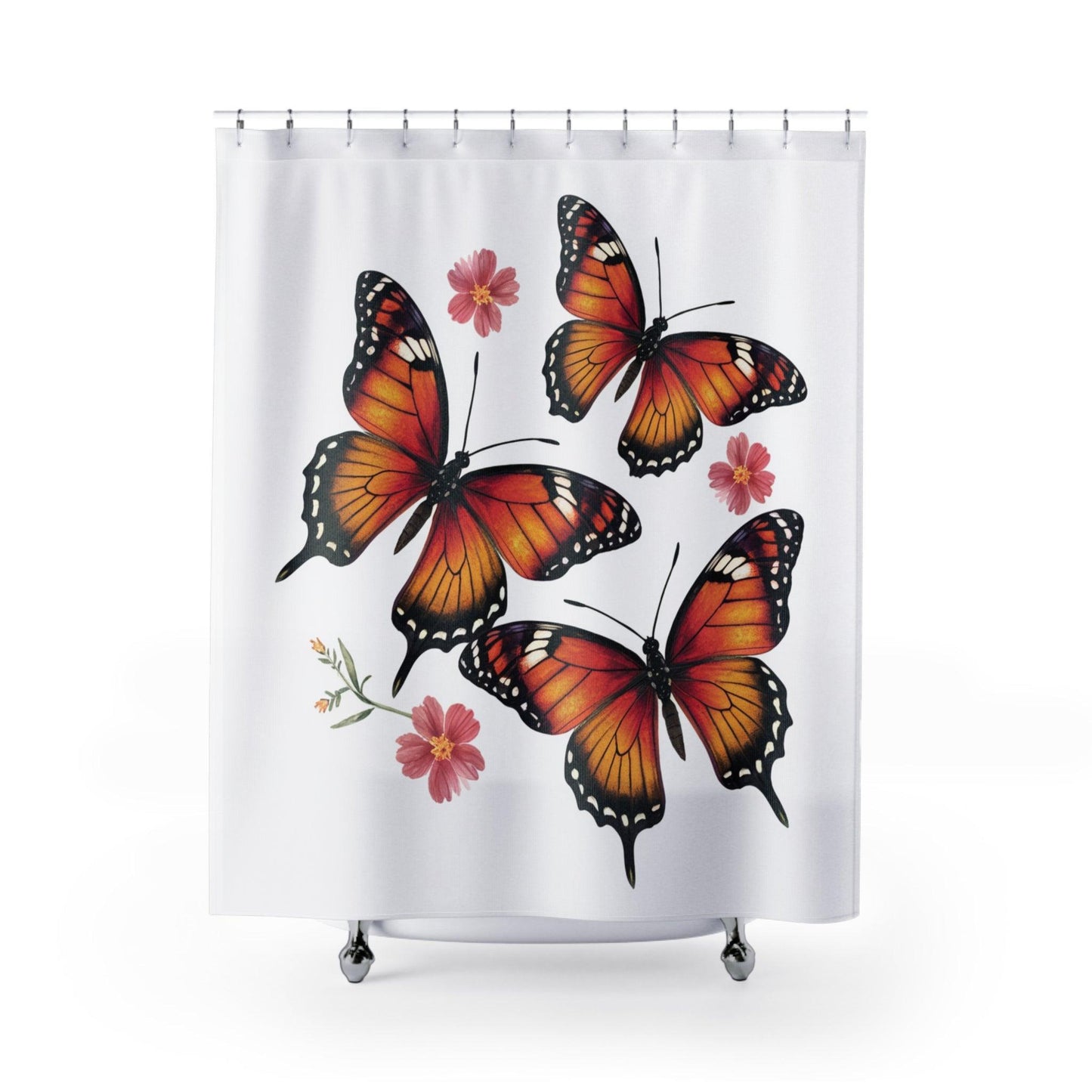 Monarch Butterfly Shower Curtains - Cosmic Creations by Karen