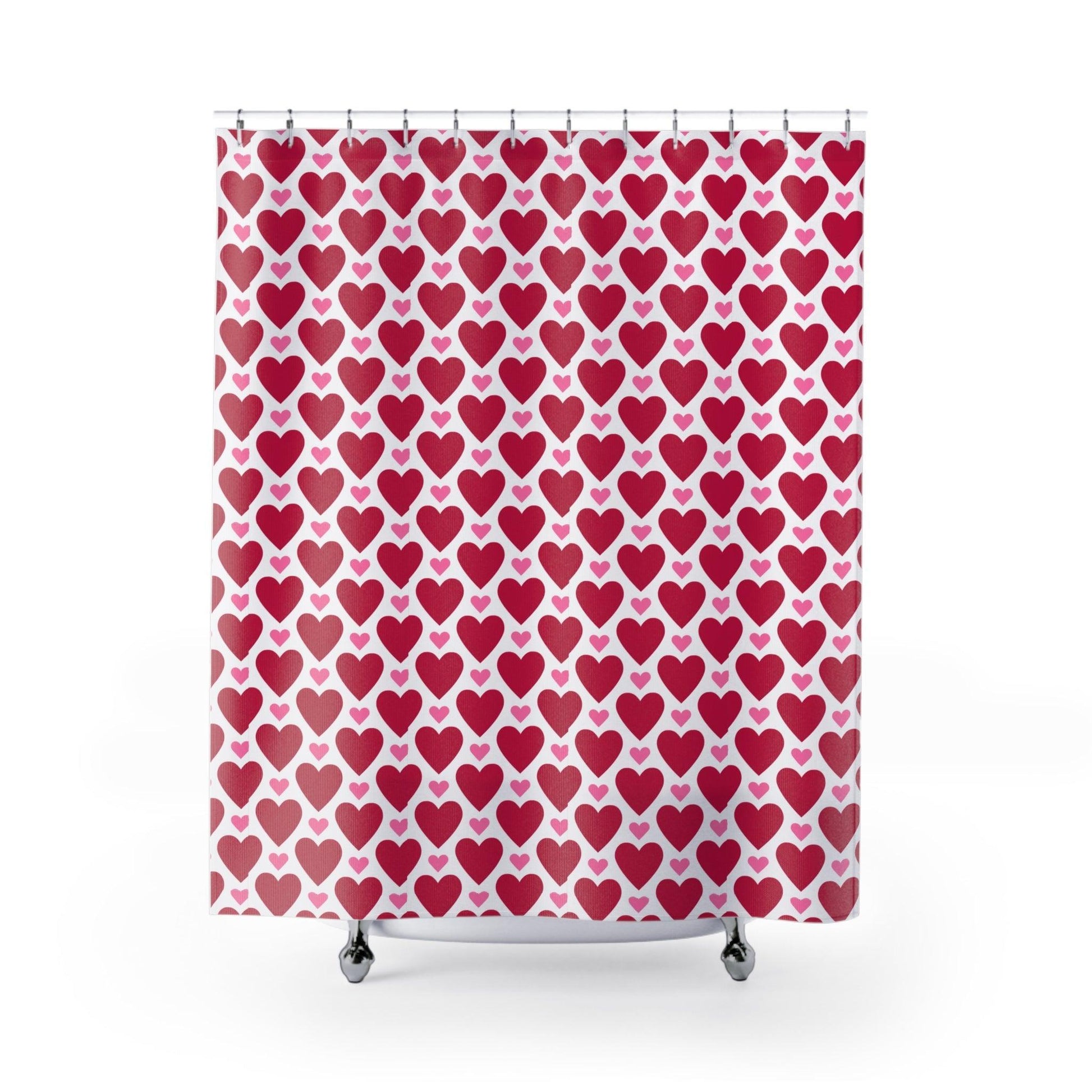 Elegant Shower Curtains Collection ( Hearts) - Cosmic Creations by Karen