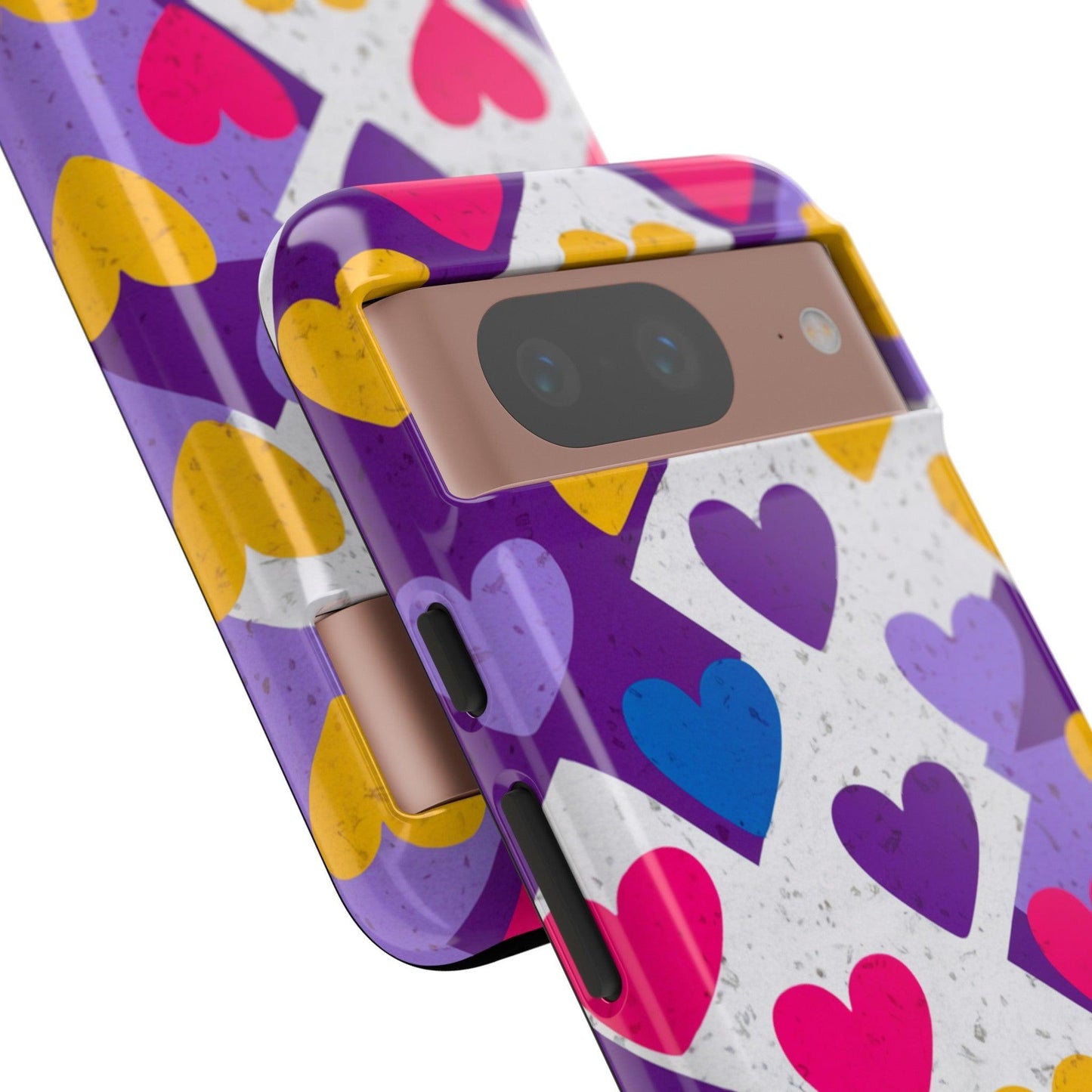 Tough Phone Case :" Eclectic Elegance Phone Case Collection" ( Hearts patterns)