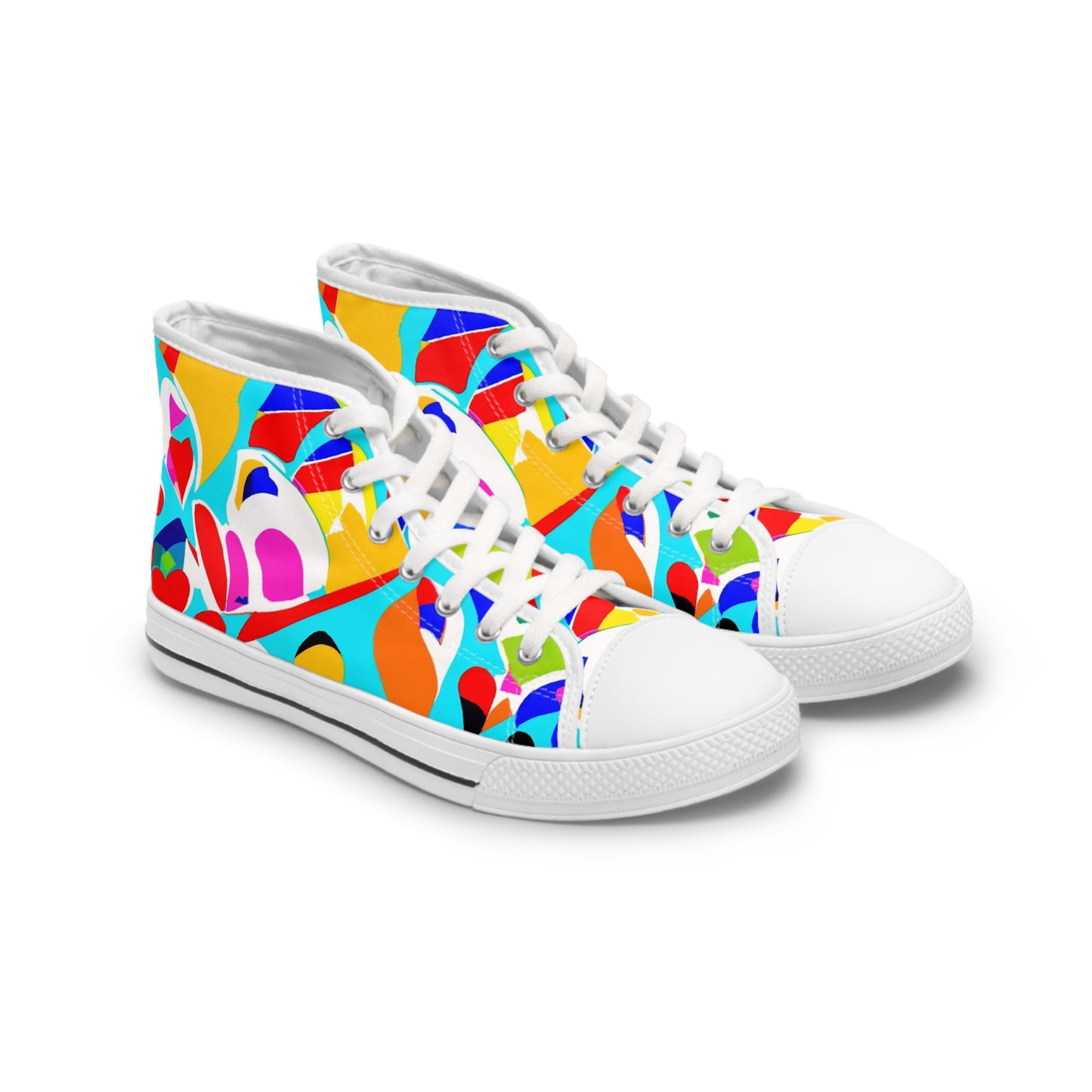 Awesome Abstract Colorful Design High Top Sneakers