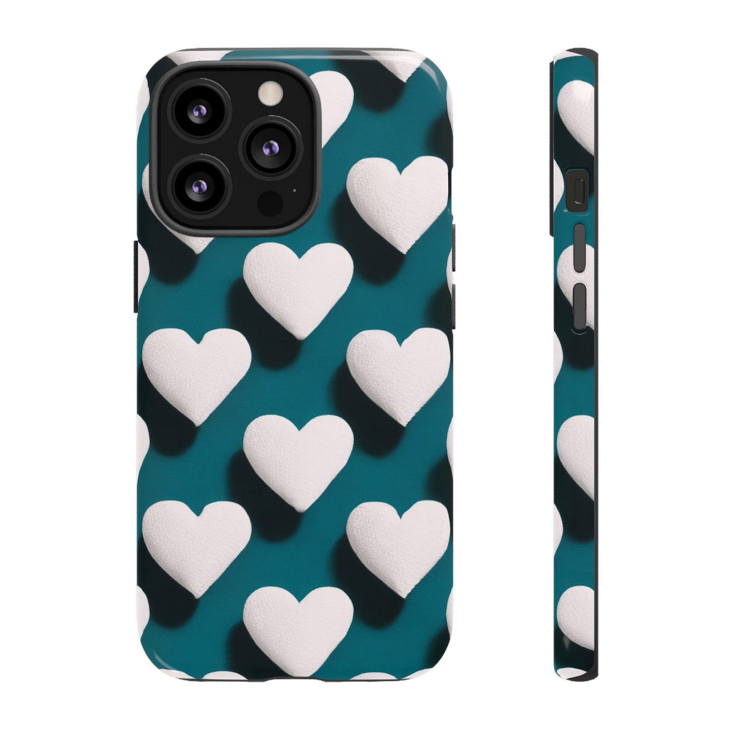 Tough Phone Case :" Eclectic Elegance Phone Case Collection" ( Hearts patterns)