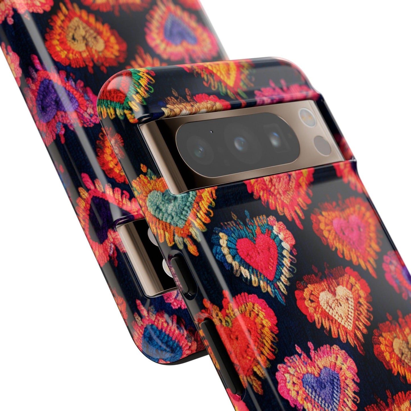 Tough Phone Case :" Eclectic Elegance Phone Case Collection" ( Hearts patterns)