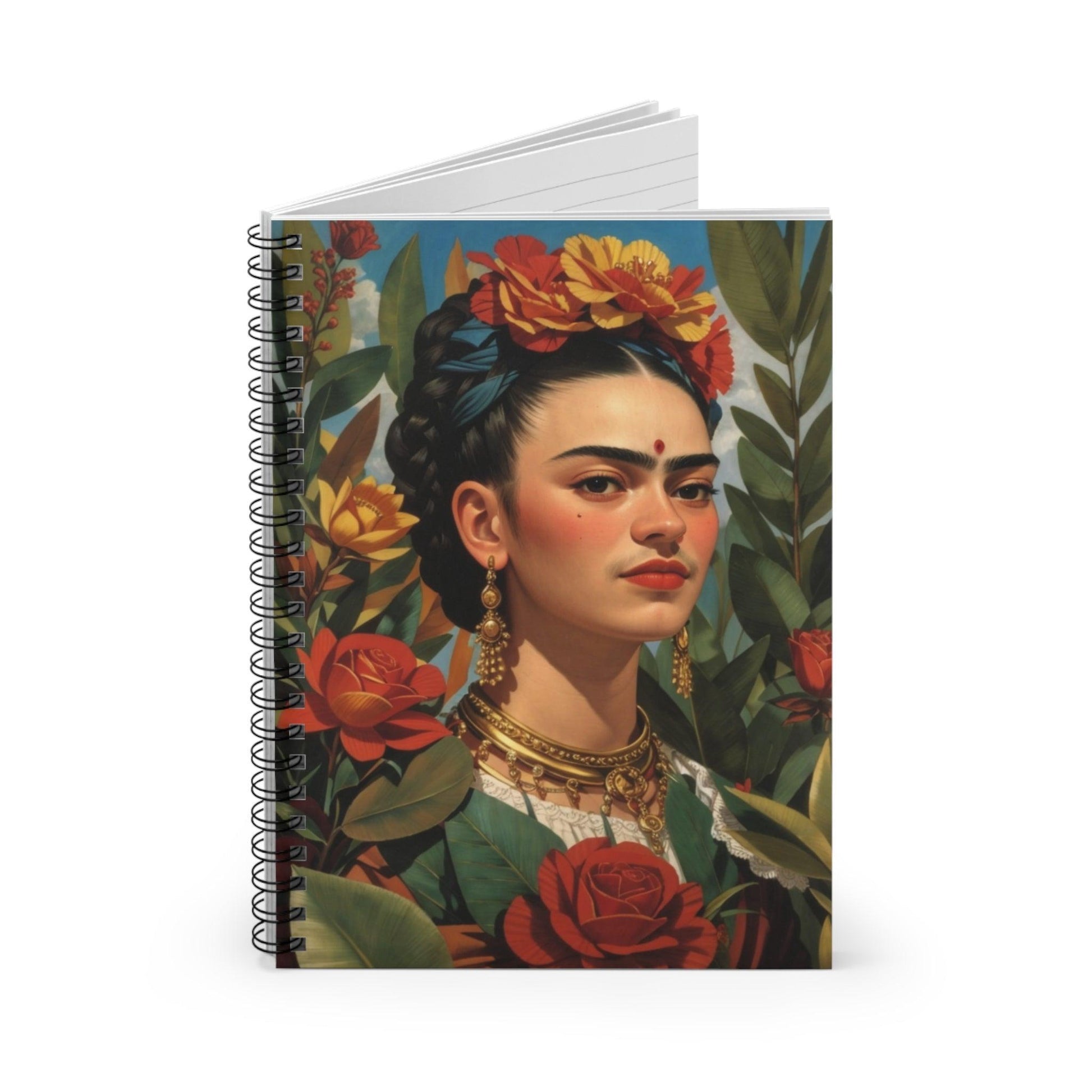 Frida Notebook for gift, Ideal for writing, planning, school, collegue a creative gift for students, friends, artist, women - Cosmic Creations by Karen