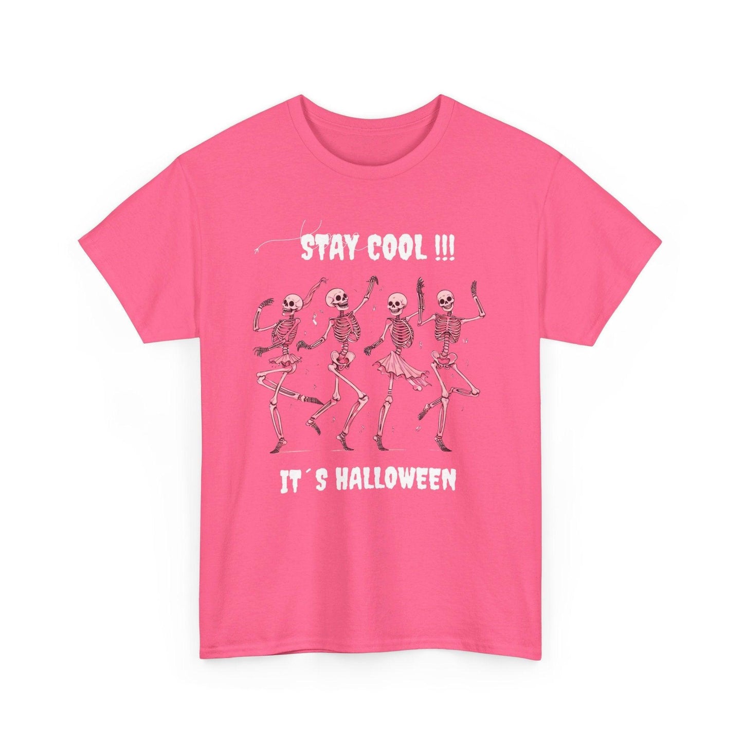 Unisex Heavy Cotton Tee - "Stay Cool, It's Halloween"